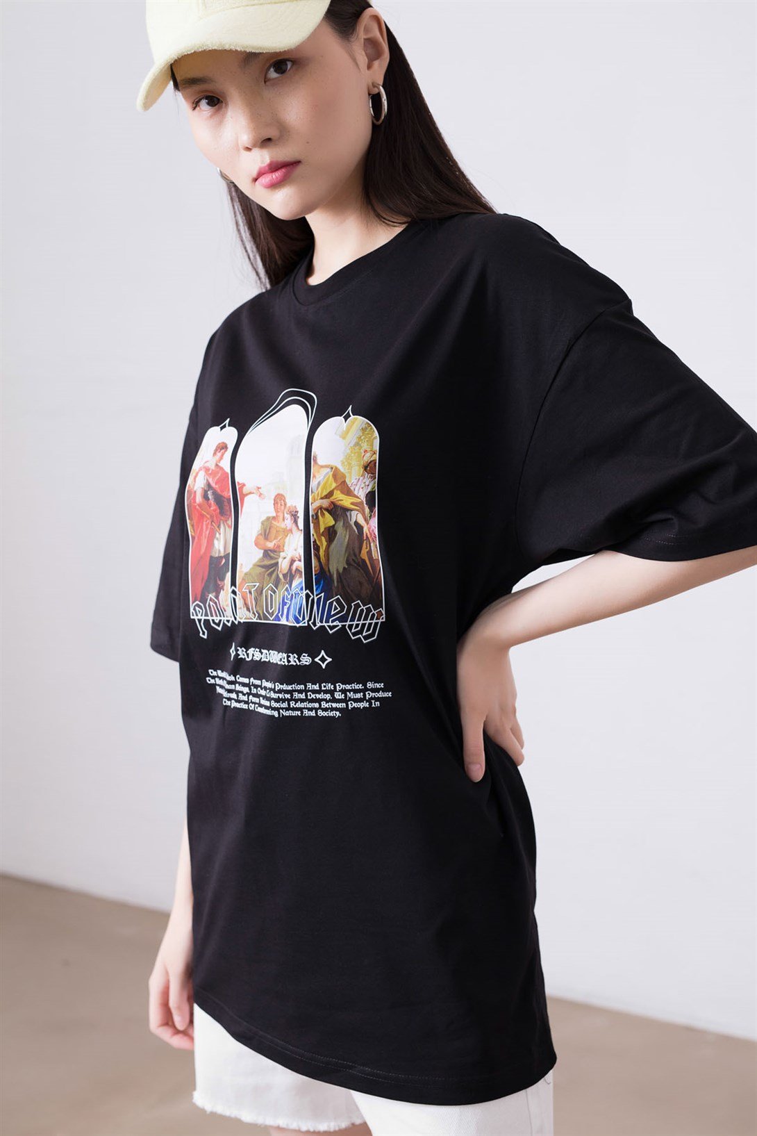 Trendiz Unisex Point of View Siyah Tshirt