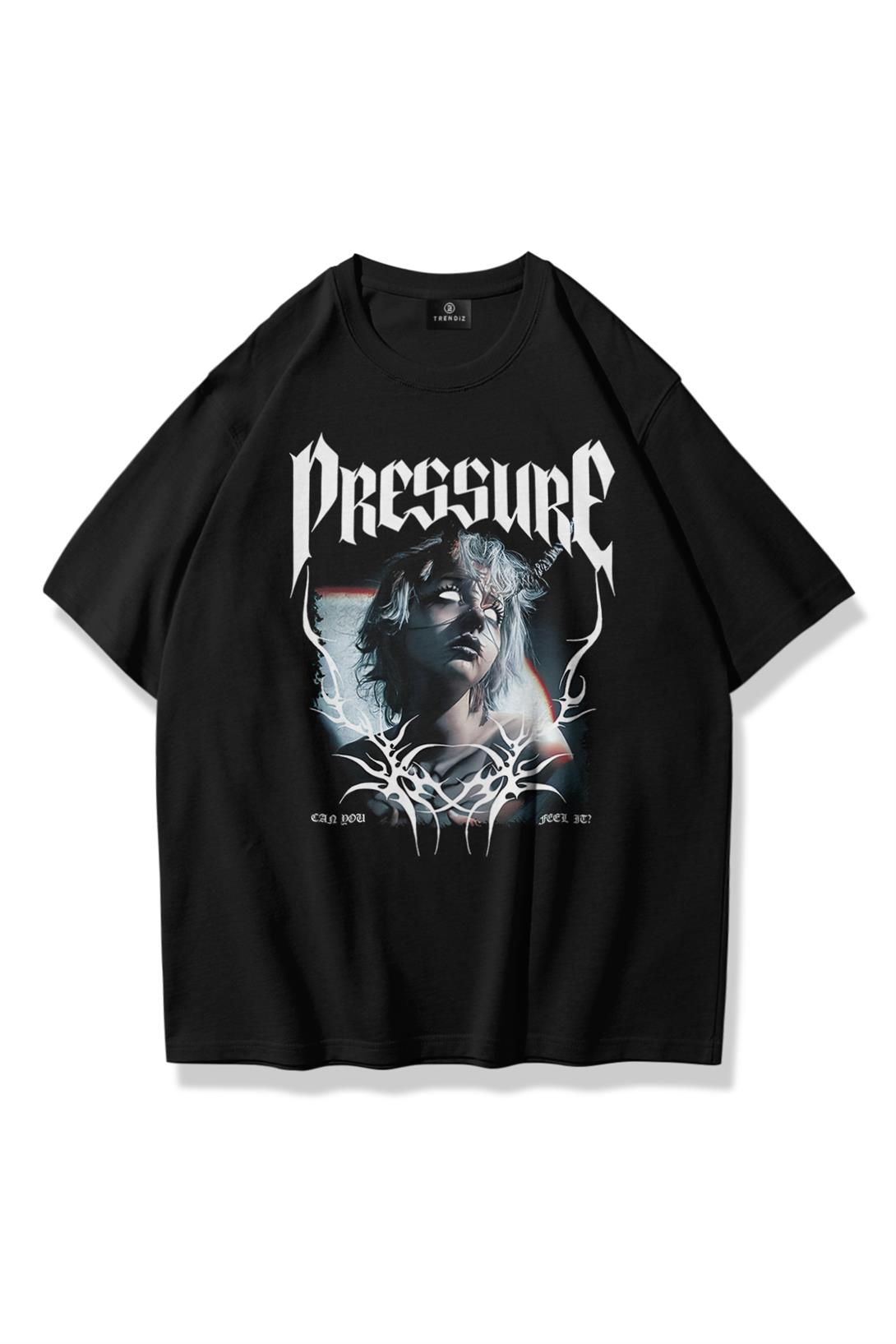 Trendiz Unisex Pressure Tshirt Siyah