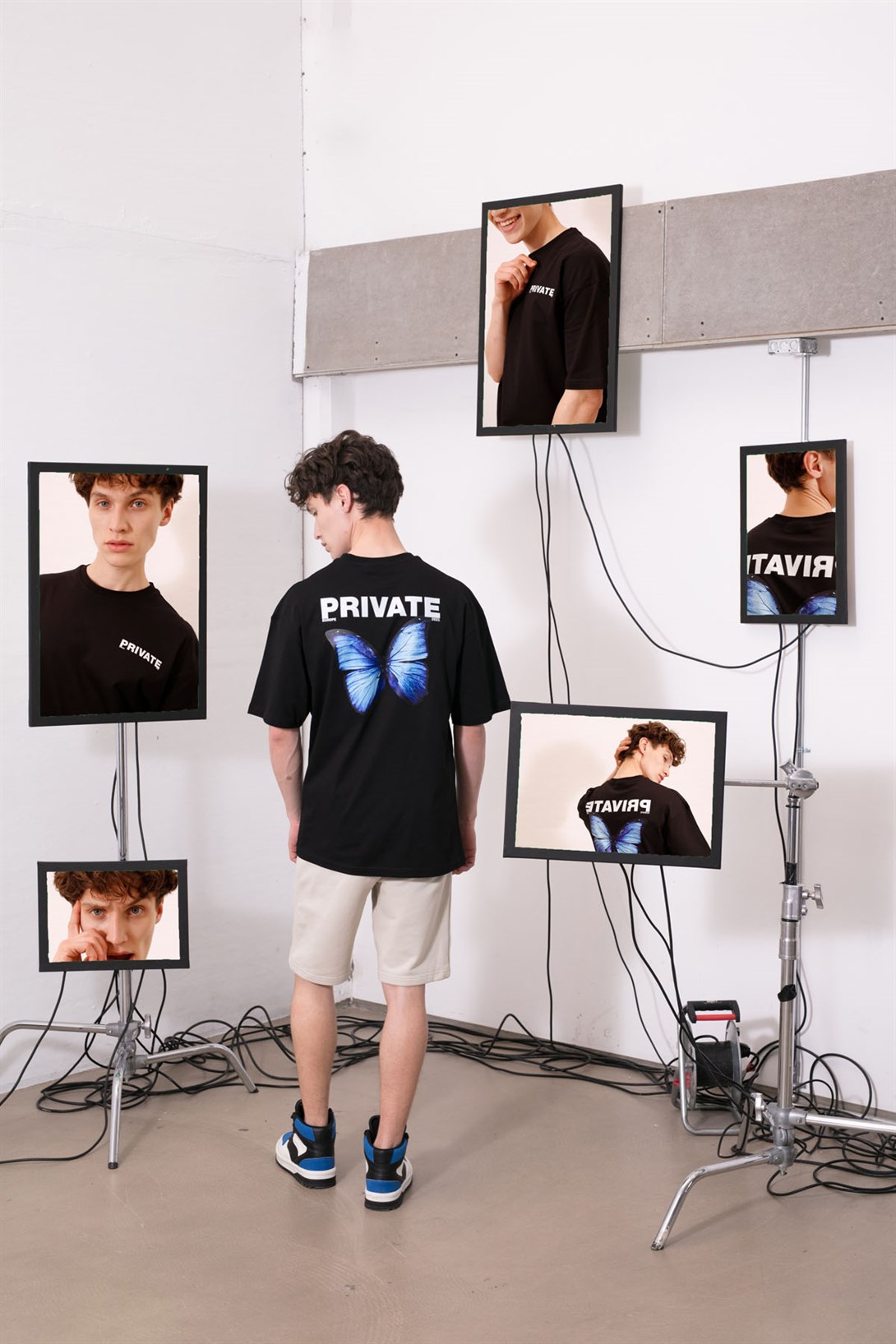 Trendiz Unisex Private Siyah Tshirt