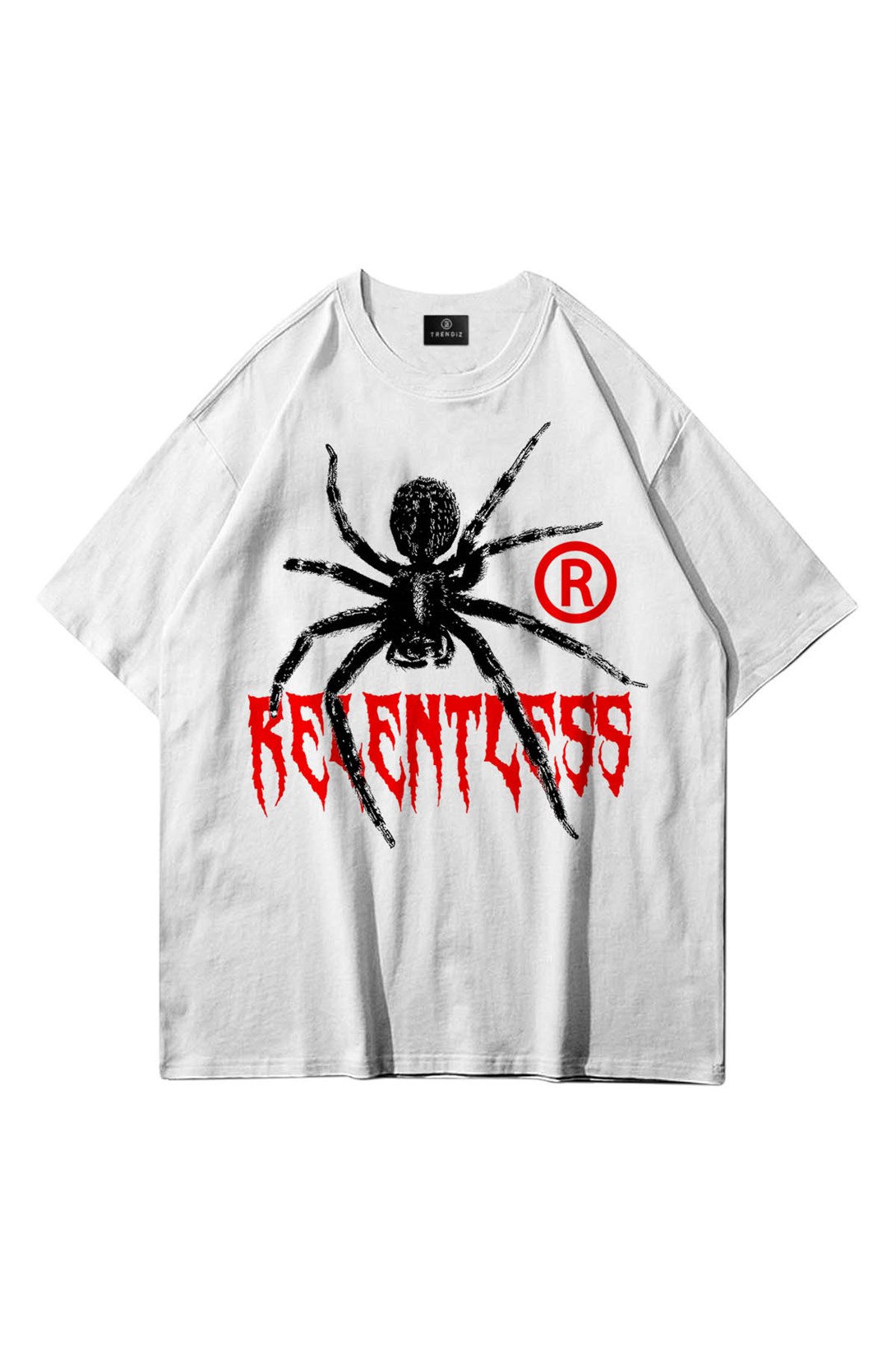 Trendiz Unisex Relentless Tshirt Beyaz