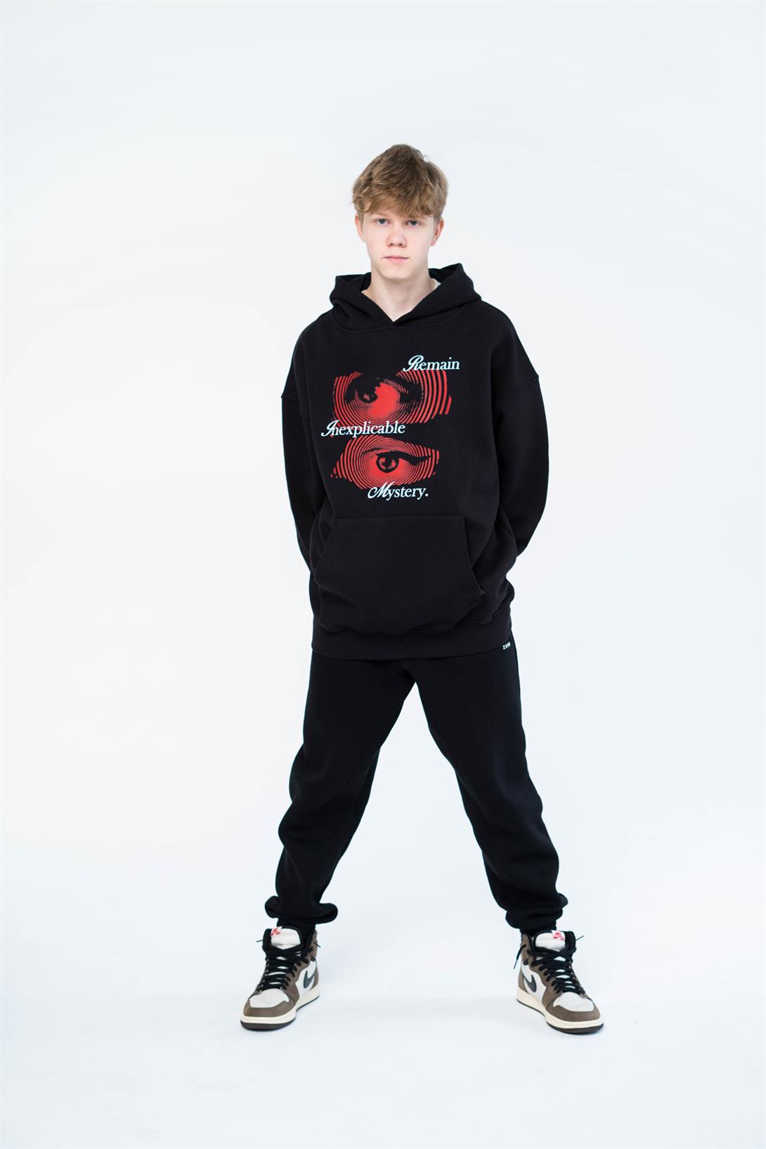 Trendiz Unisex Remain Mystery Sweatshirt Hoodie Siyah