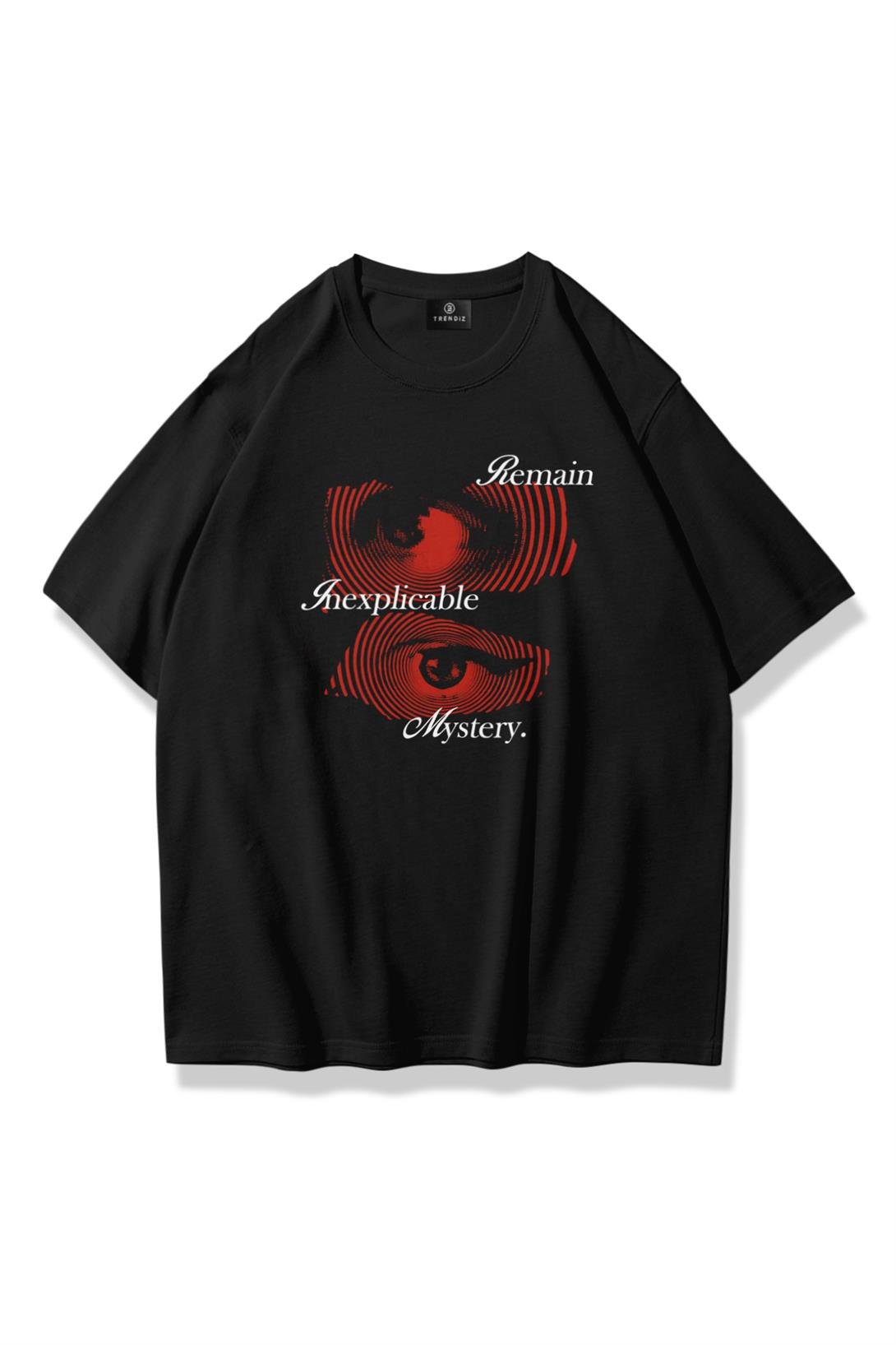 Trendiz Unisex Remain Mystery Tshirt Siyah