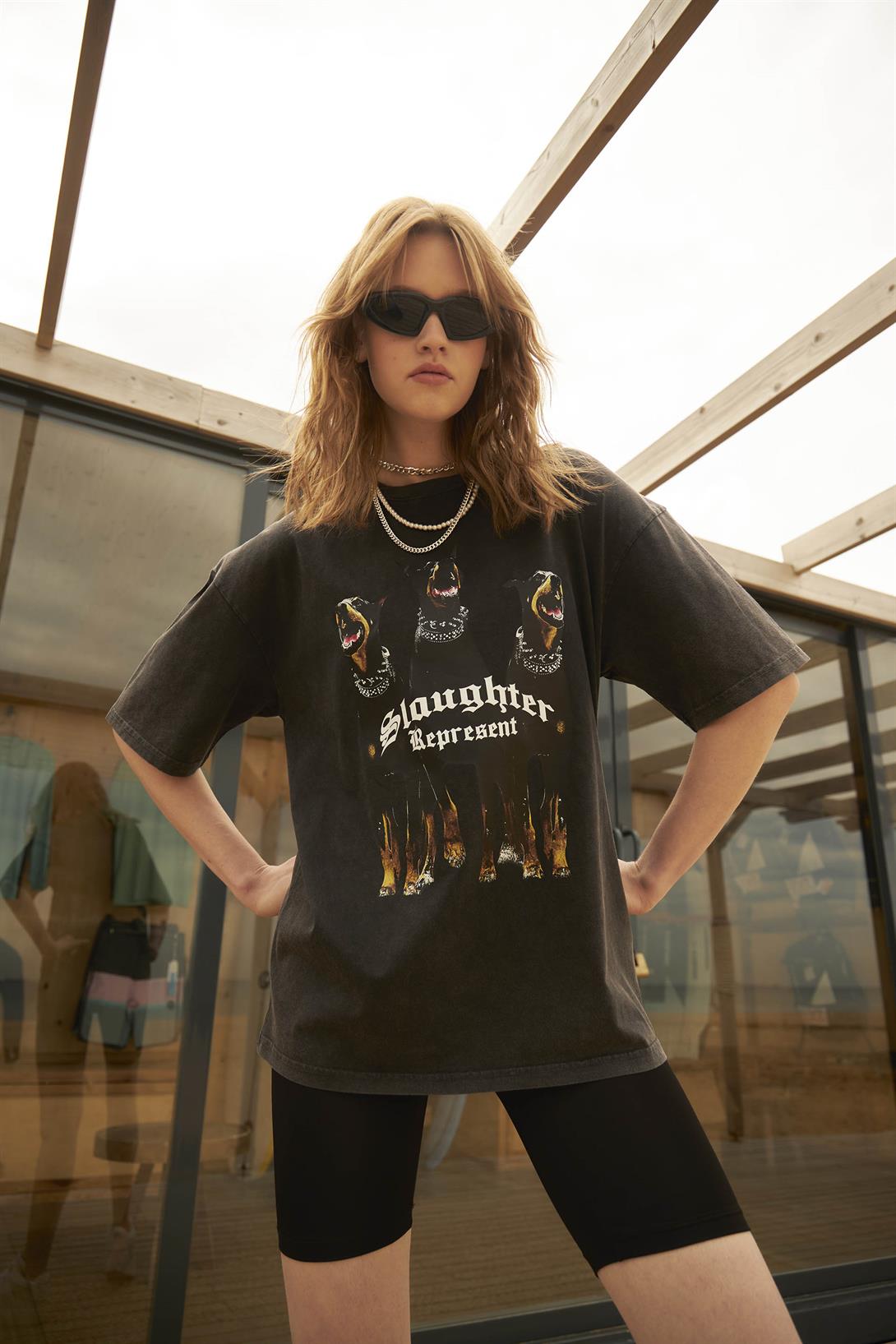 Trendiz Unisex Represent Yıkamalı Tshirt 