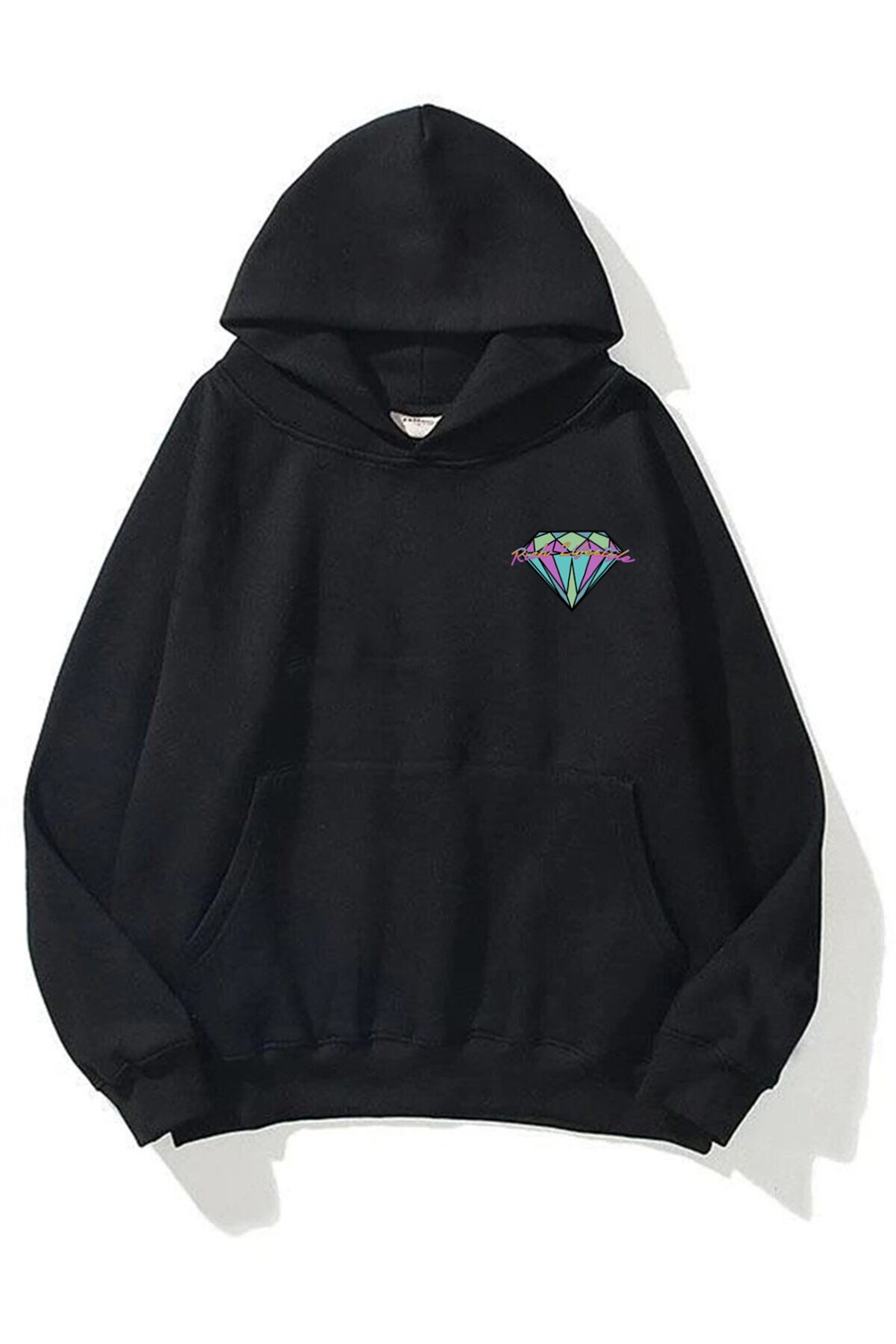 Trendiz Unisex Rich Lifestyle Sweatshirt Hoodie Siyah