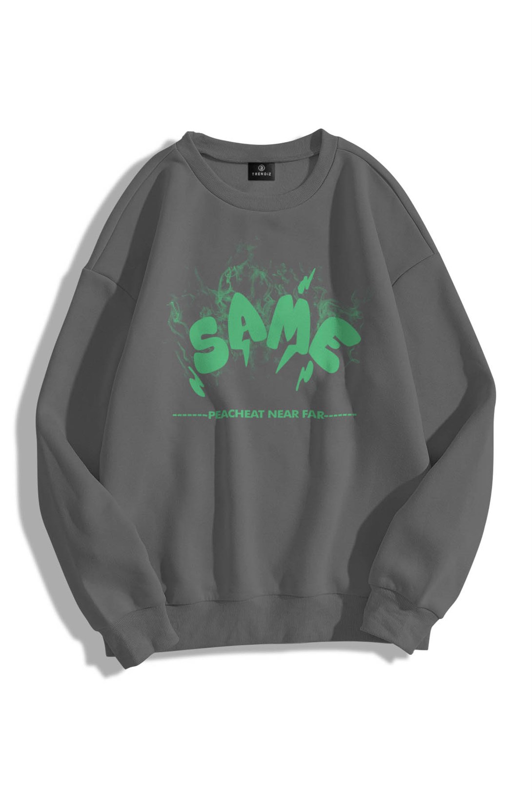 Trendiz Unisex Same Bisiklet Yaka Sweatshirt Hoodie