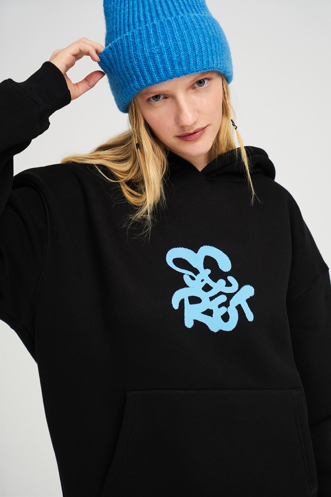 Trendiz Unisex Secret Sweatshirt Hoodie Siyah