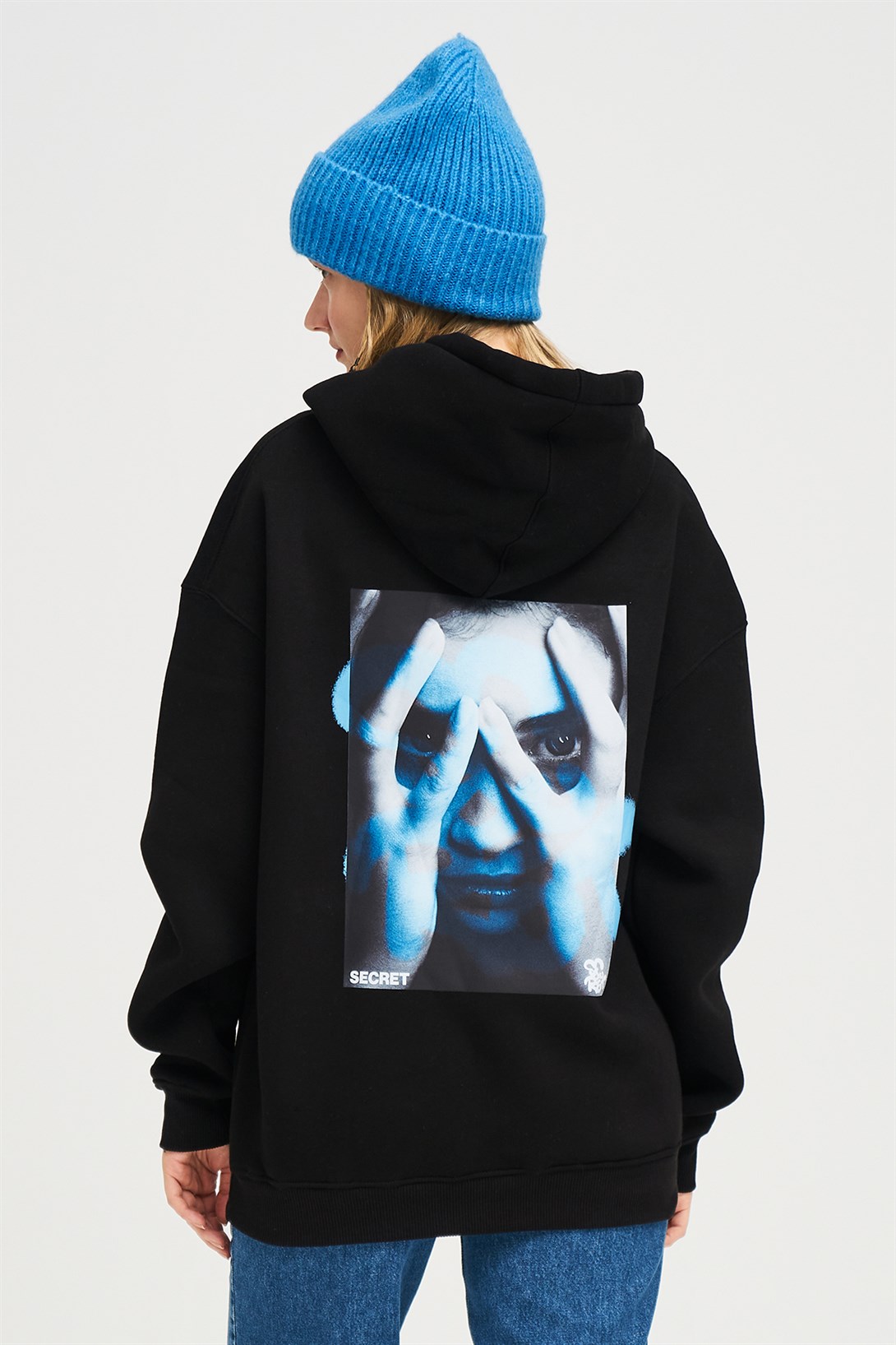 Trendiz Unisex Secret Sweatshirt Hoodie Siyah