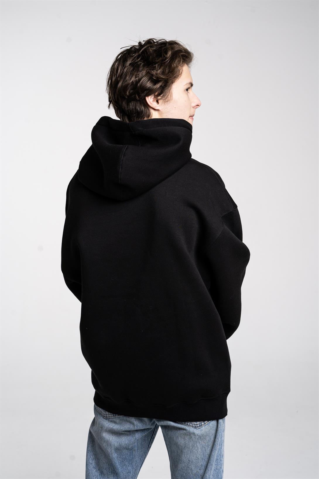 Trendiz Unisex Shake By Sweatshirt Hoodie Siyah