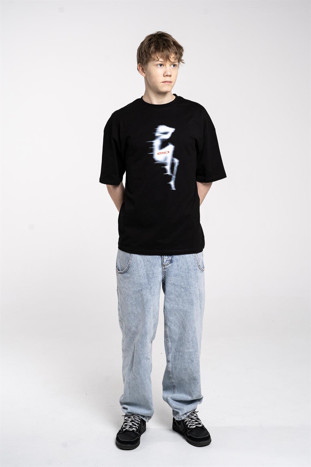 Trendiz Unisex Shake Tshirt Siyah