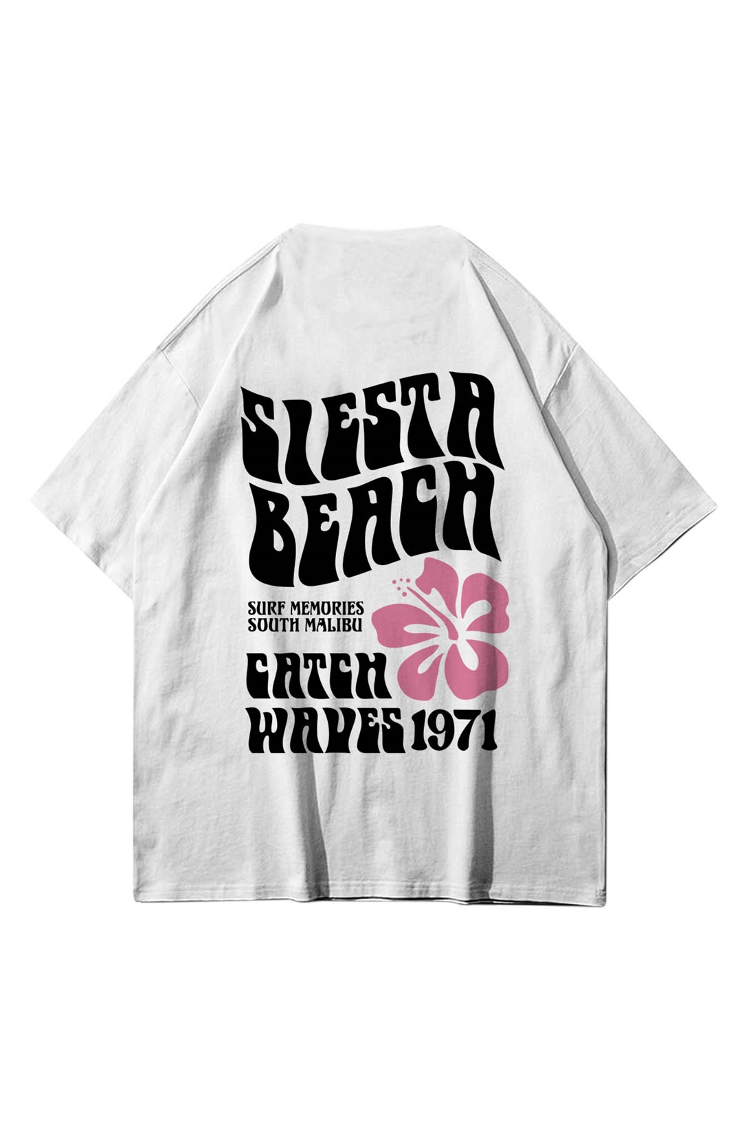 Trendiz Unisex Siesta Beach Beyaz Tshirt