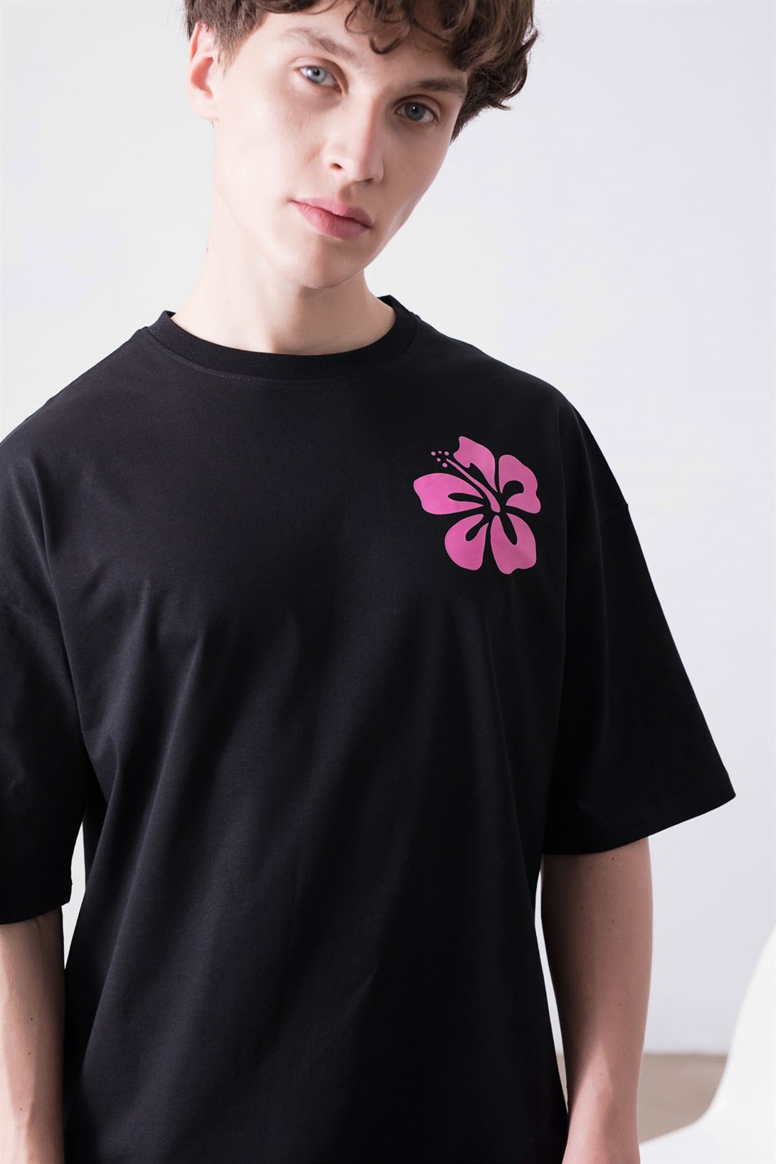 Trendiz Unisex Siesta Beach Siyah Tshirt