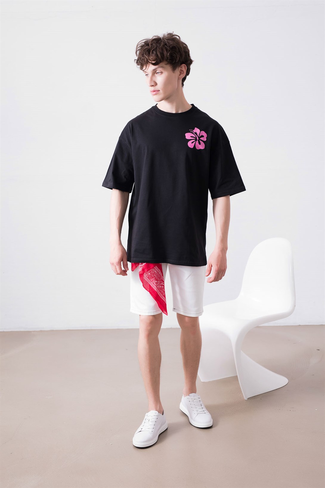 Trendiz Unisex Siesta Beach Siyah Tshirt