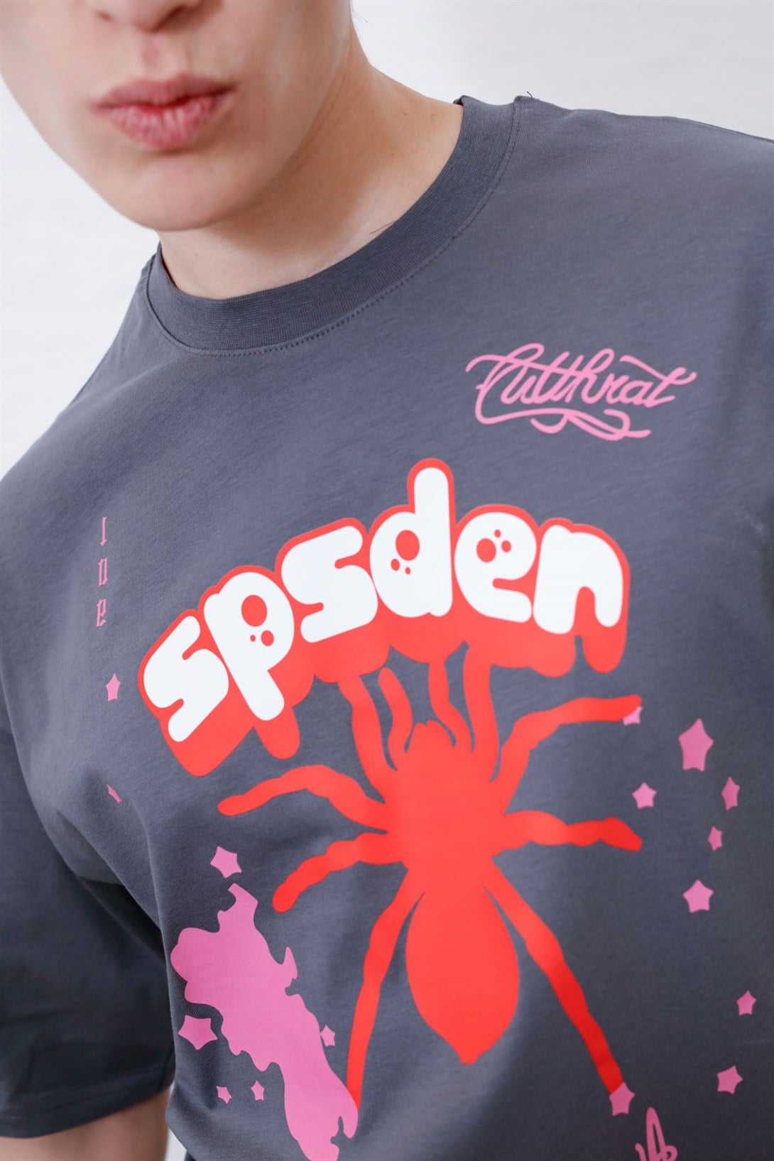 Trendiz Unisex Sp5der Antrasit Tshirt