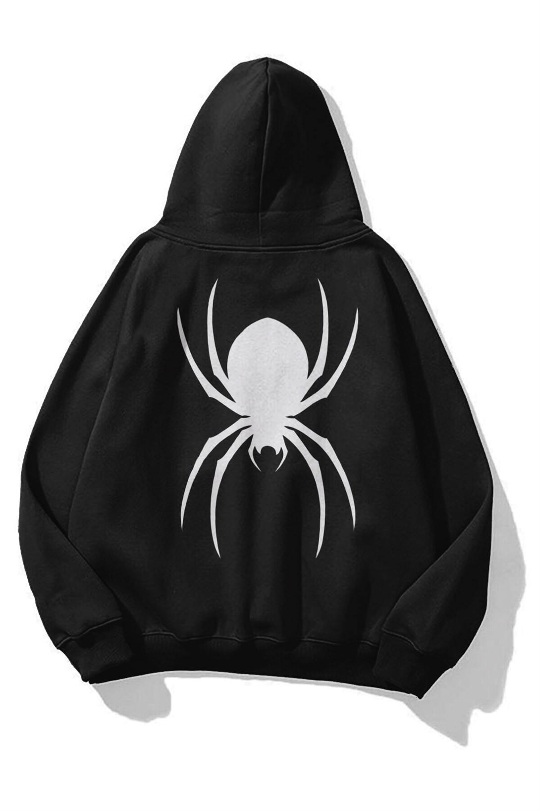 Trendiz Unisex Spider Sweatshirt Hoodie Siyah