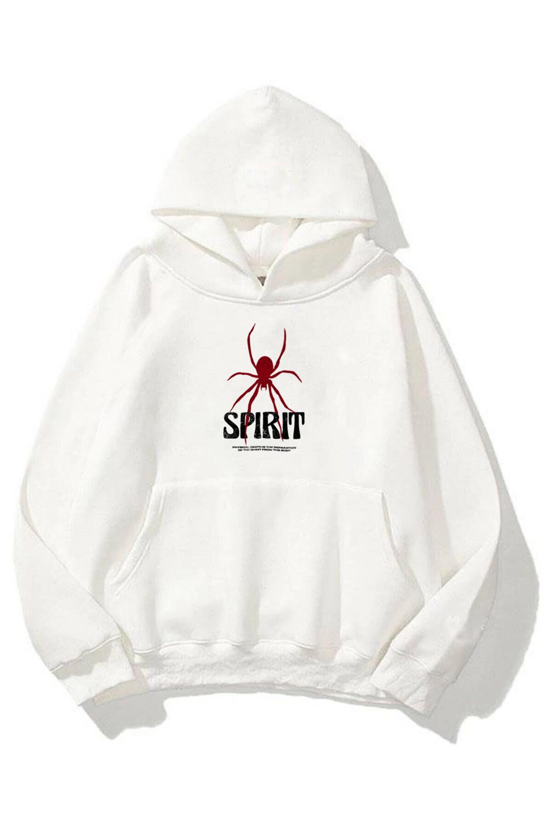 Trendiz Unisex Spirit Sweatshirt Hoodie Beyaz