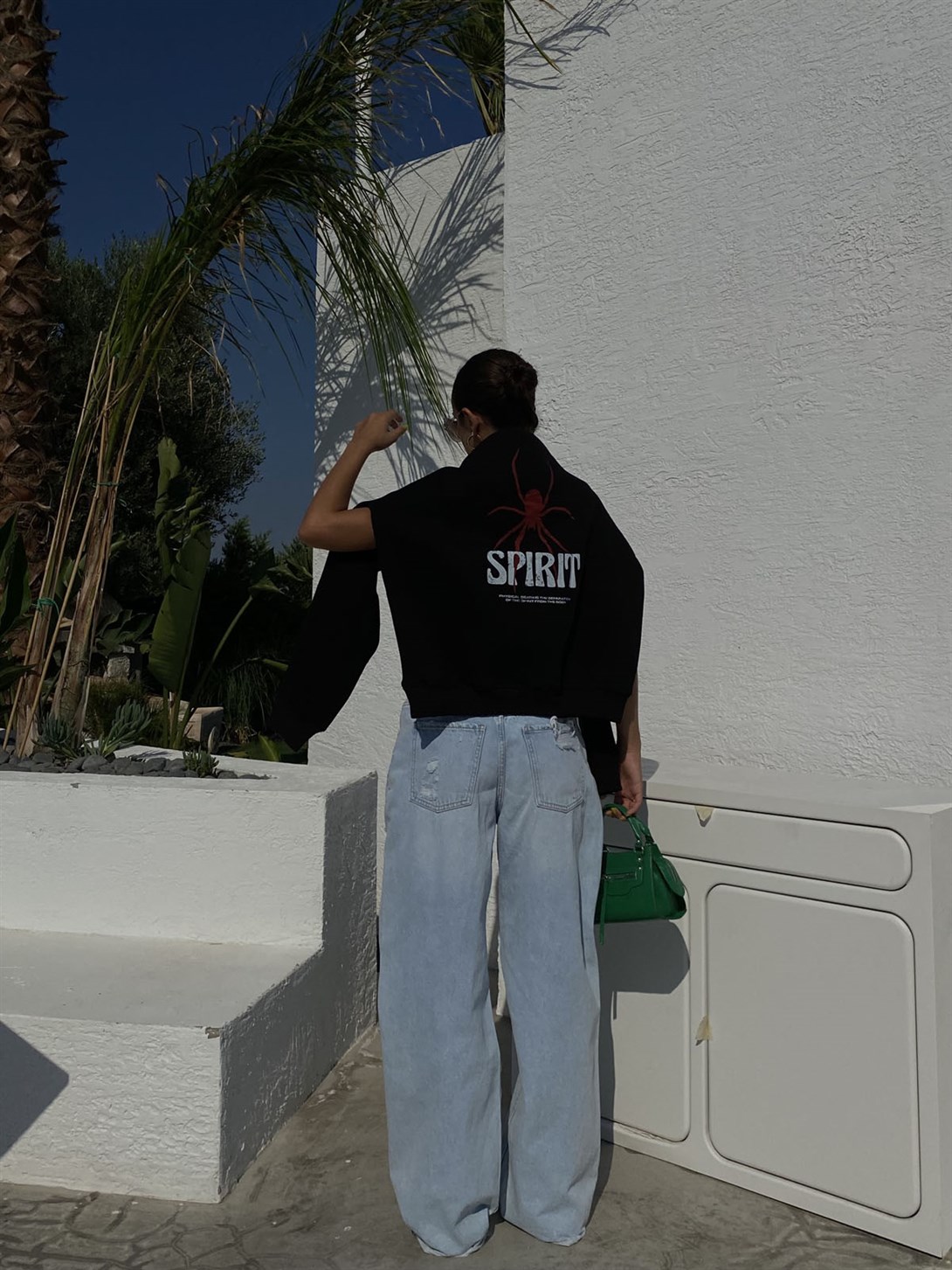 Trendiz Unisex Spirit Sweatshirt Hoodie Siyah