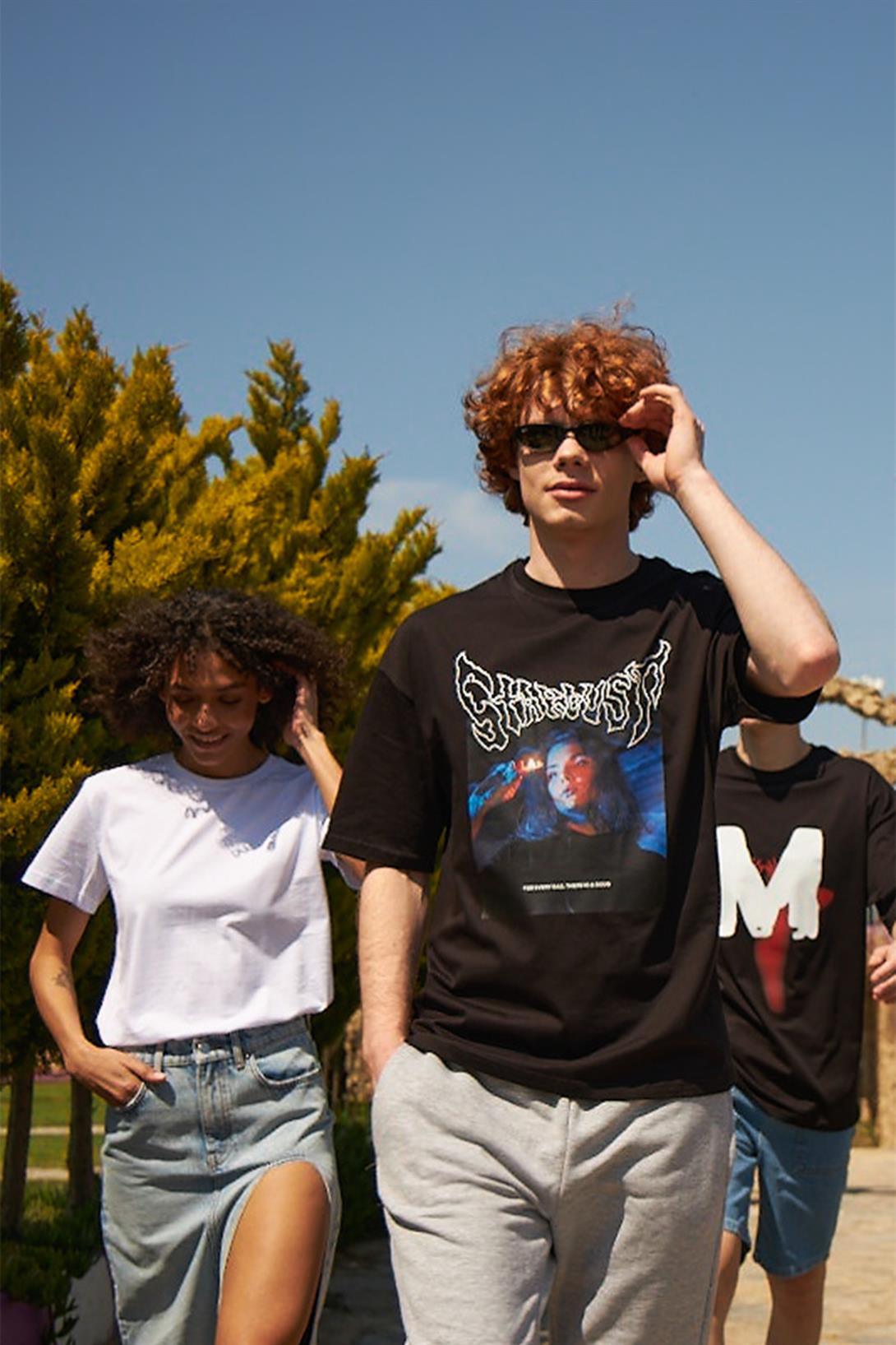 Trendiz Unisex Stardust Tshirt Siyah
