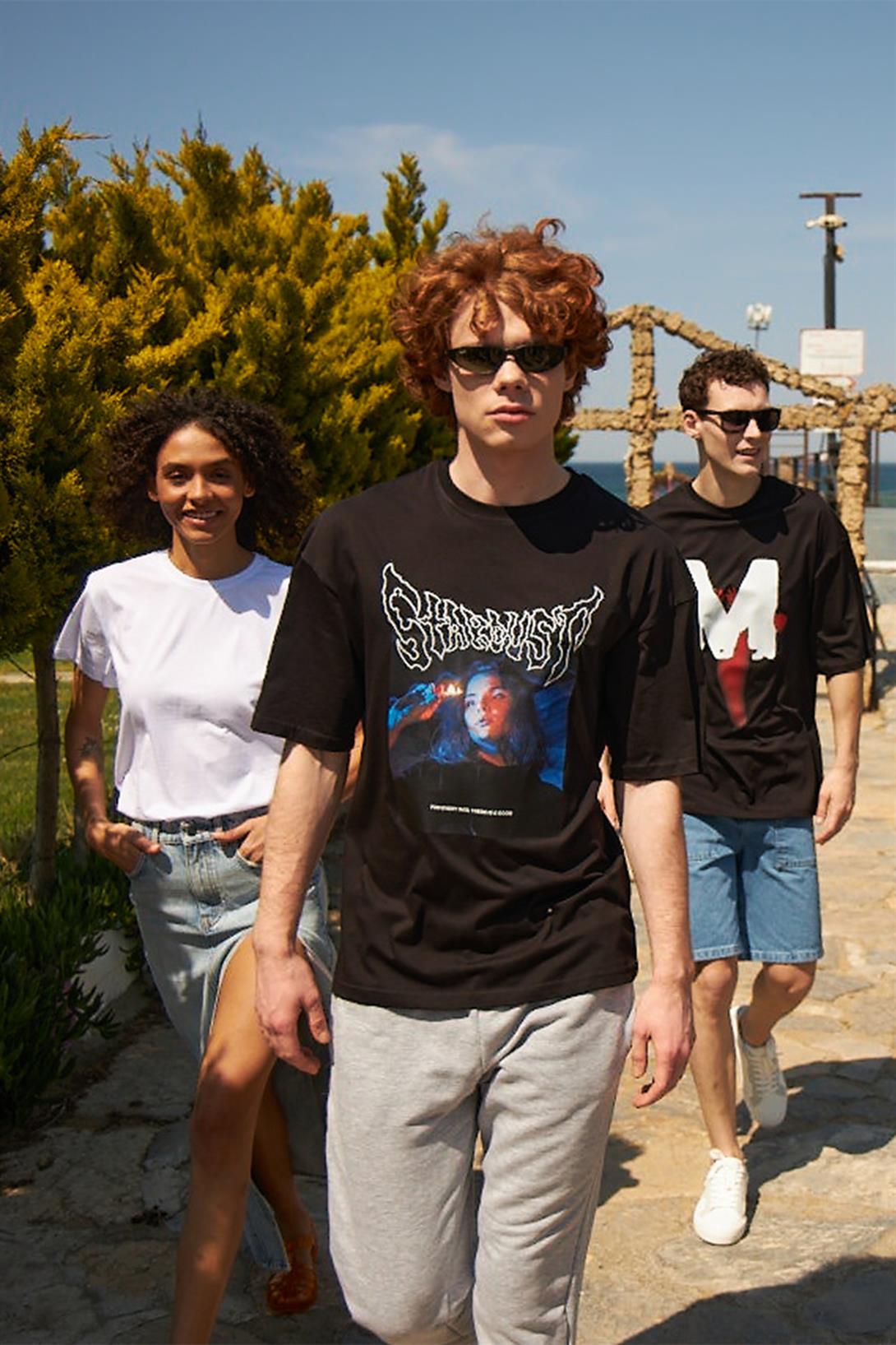 Trendiz Unisex Stardust Tshirt Siyah