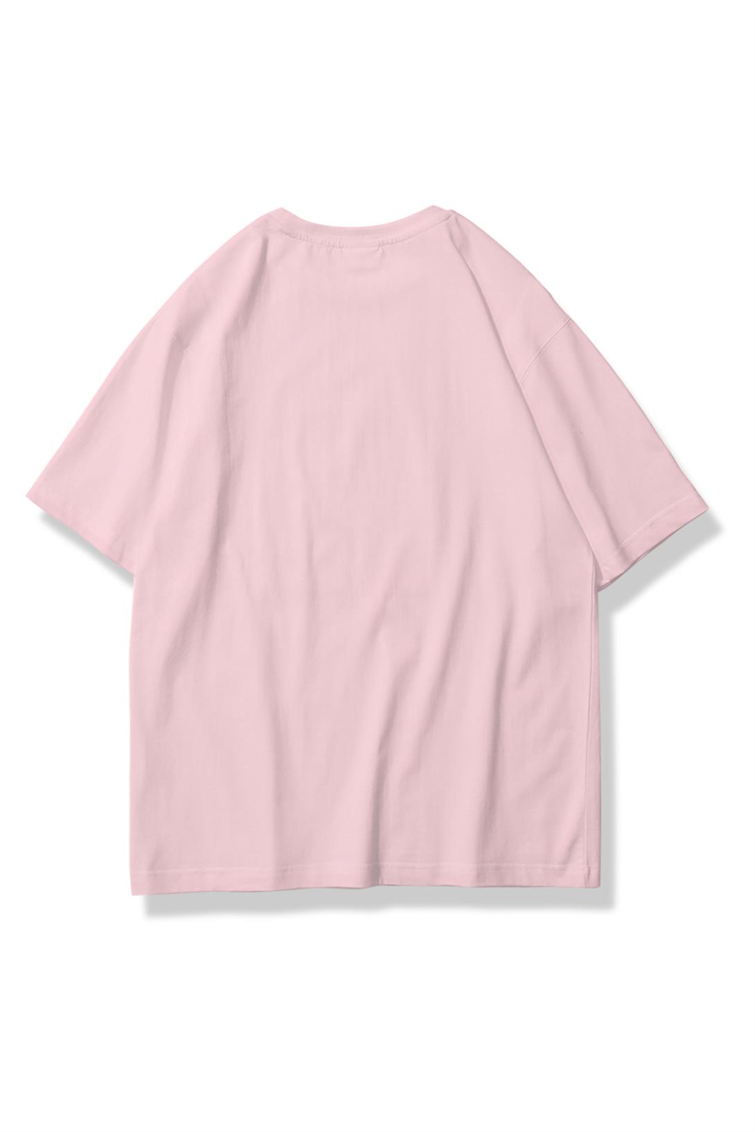 Trendiz Unisex Strange Love Tshirt Pembe