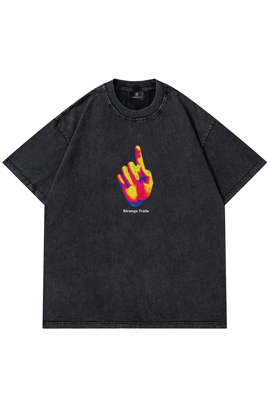 Trendiz Unisex Strange Trails Yıkamalı Antasit Tshirt