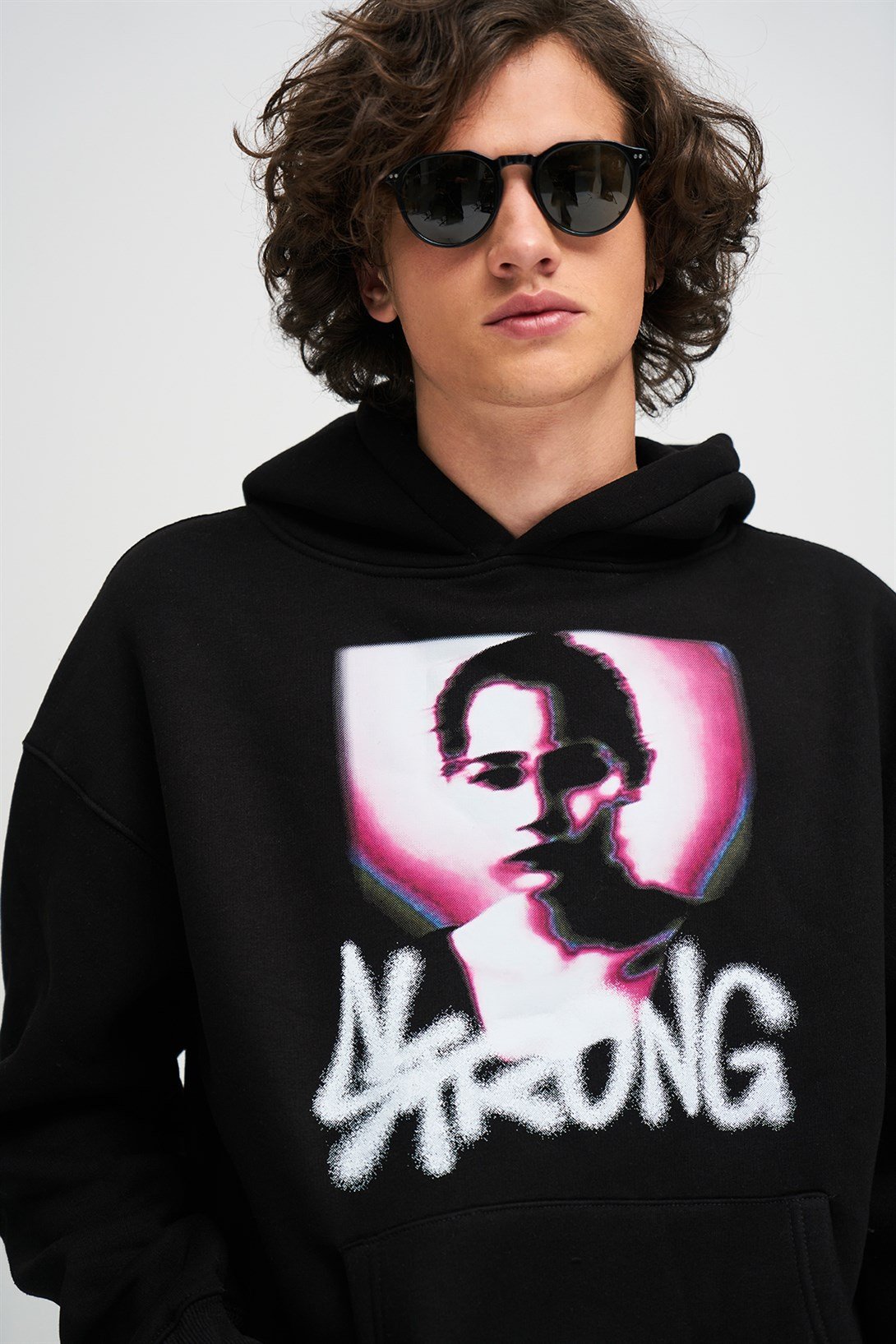 Trendiz Unisex Strong Sweatshirt Hoodie Siyah