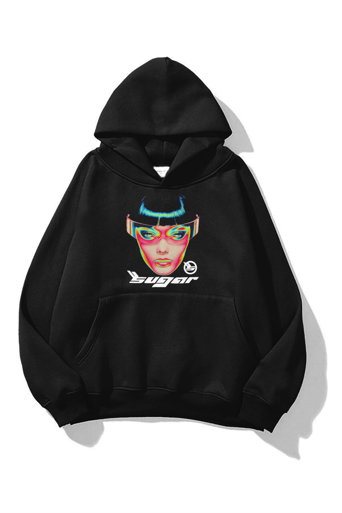 Trendiz Unisex Sugar Sweatshirt Siyah