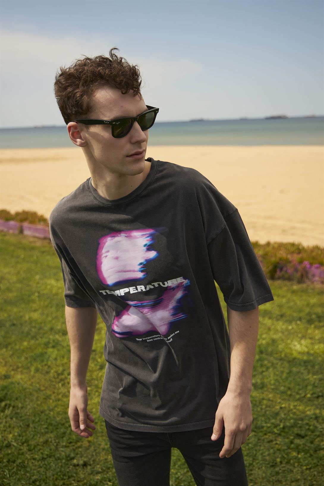 Trendiz Unisex Temperature Yıkamalı Tshirt