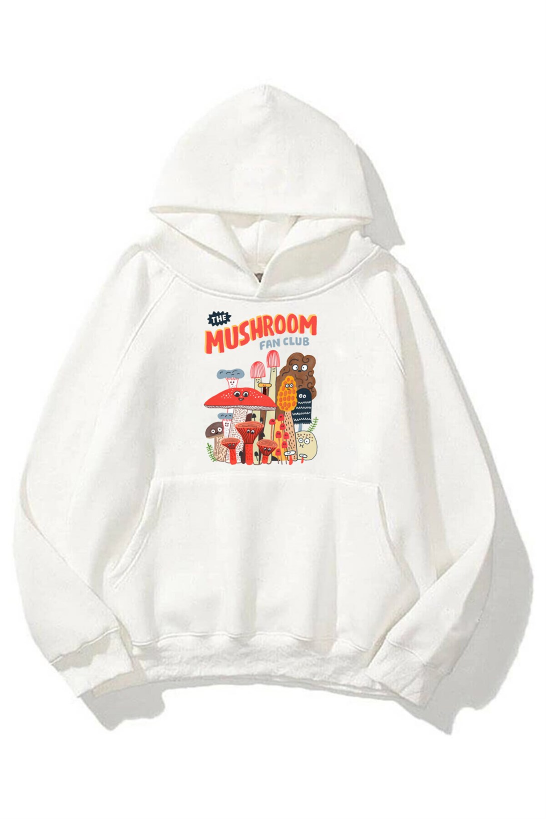 Trendiz Unisex The Mushroom Fan Club Beyaz Sweatshirt Hoodie