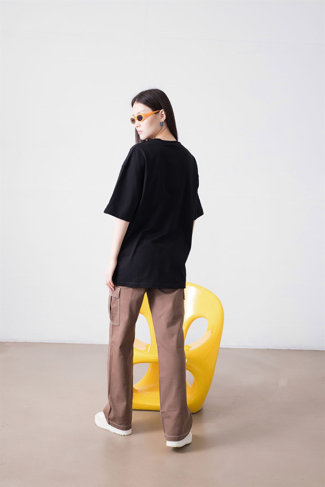 Trendiz Unisex The Mushroom Siyah Tshirt