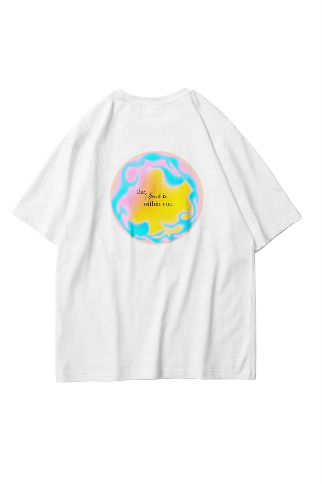 Trendiz Unisex The Spark Tshirt Beyaz