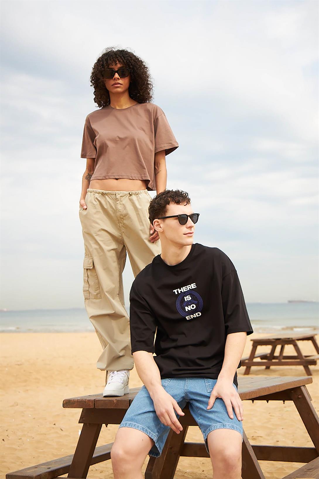 Trendiz Unisex There is No End Tshirt Siyah