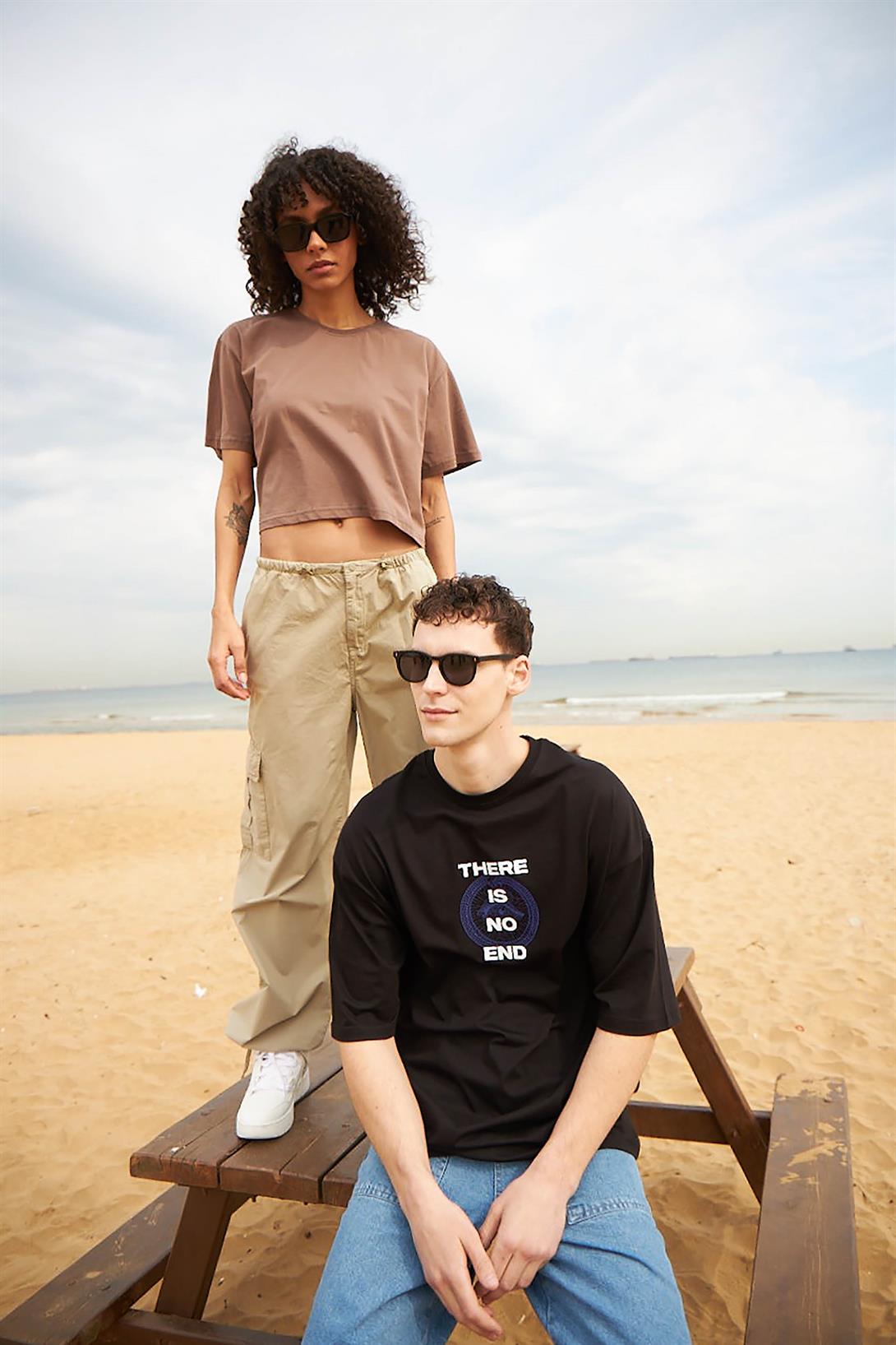 Trendiz Unisex There is No End Tshirt Siyah