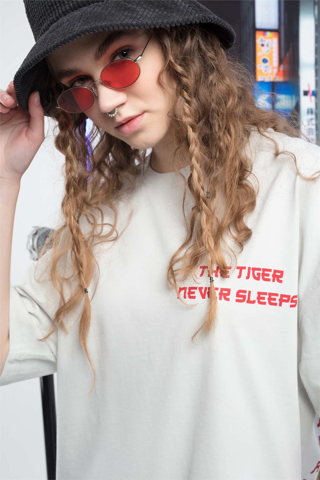 Trendiz Tiger Kadın Tshirt Beyaz