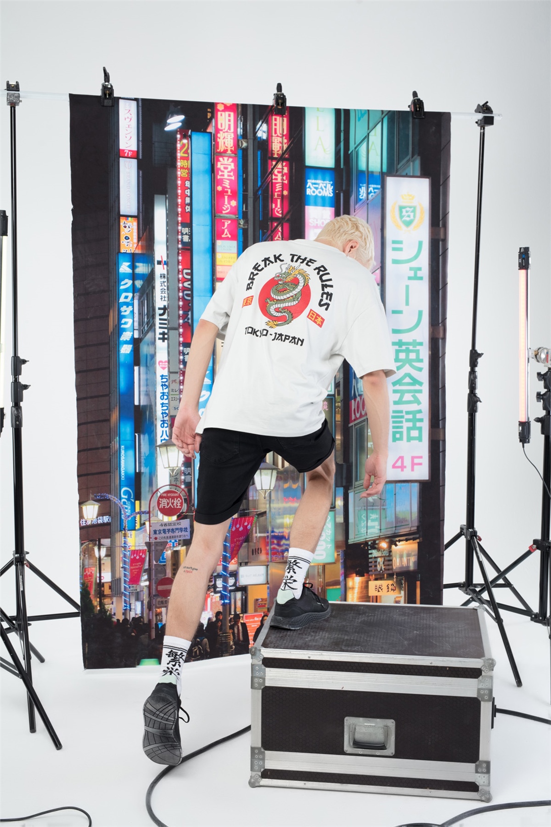 Trendiz Erkek Tokyo Tshirt Beyaz