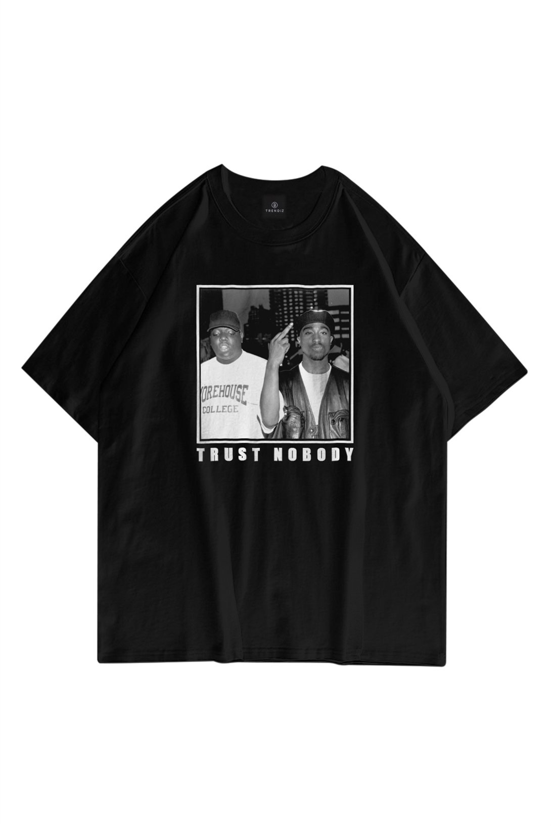 Trendiz Unisex Trust Nobody Siyah Tshirt