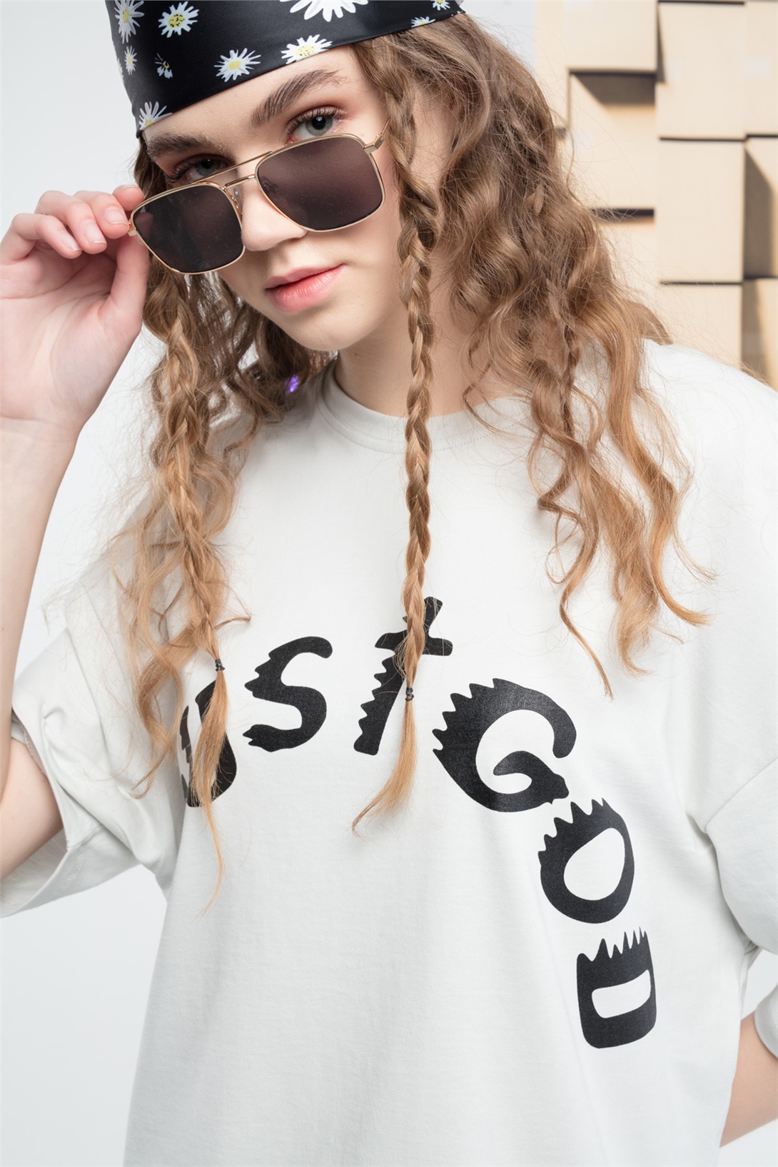 Trendiz TrustGod KadınTshirt Beyaz