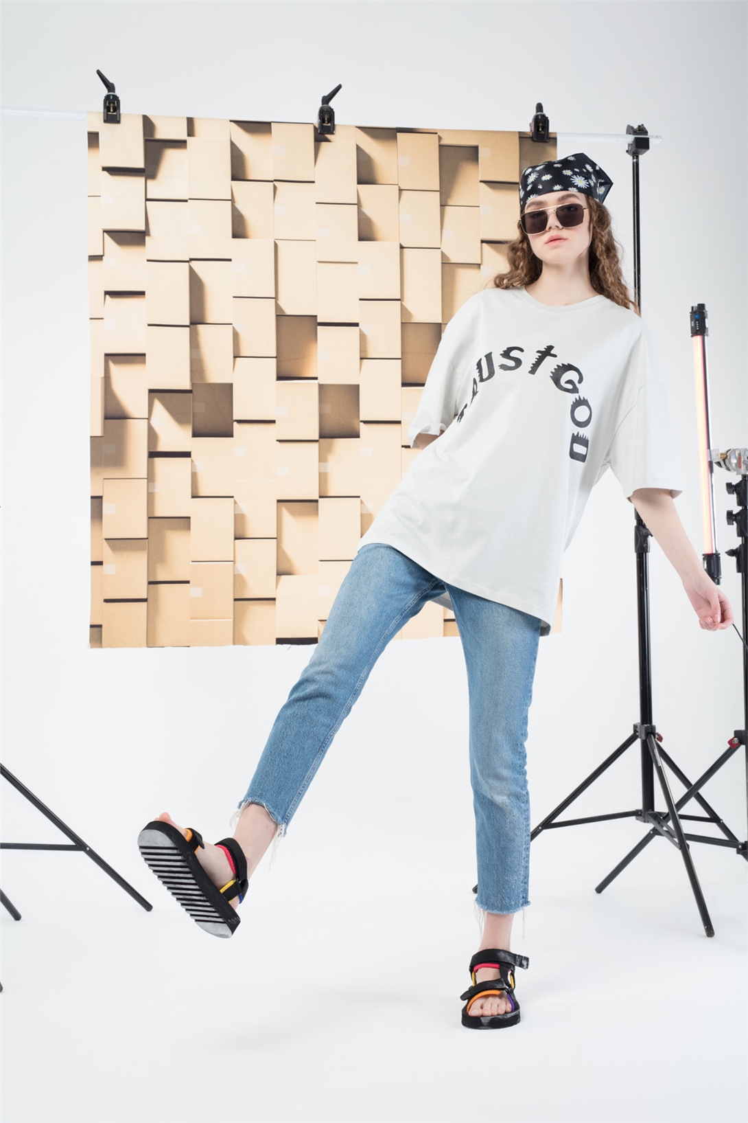 Trendiz TrustGod KadınTshirt Beyaz