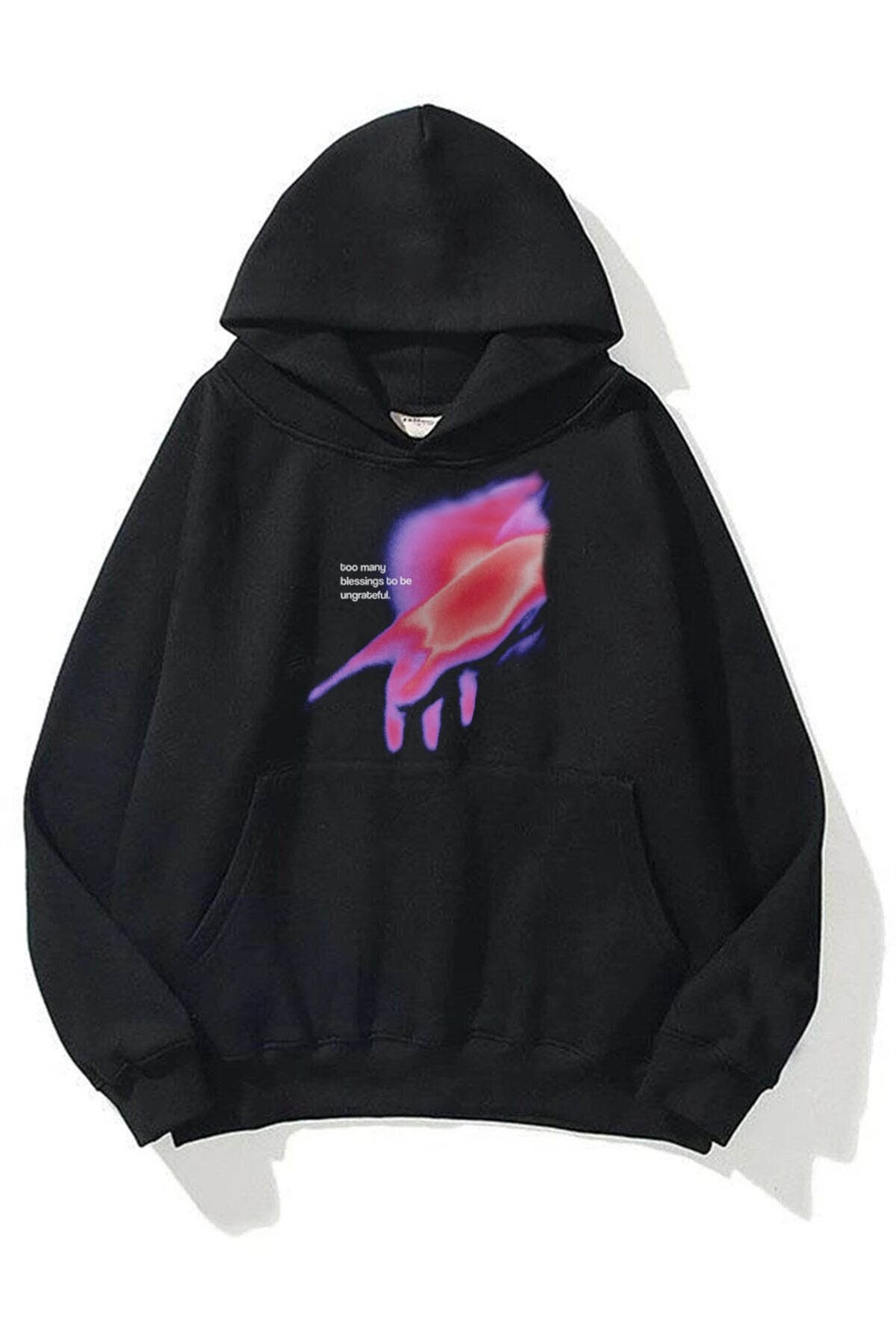 Trendiz Unisex Ungrateful Sweatshirt Hoodie Siyah