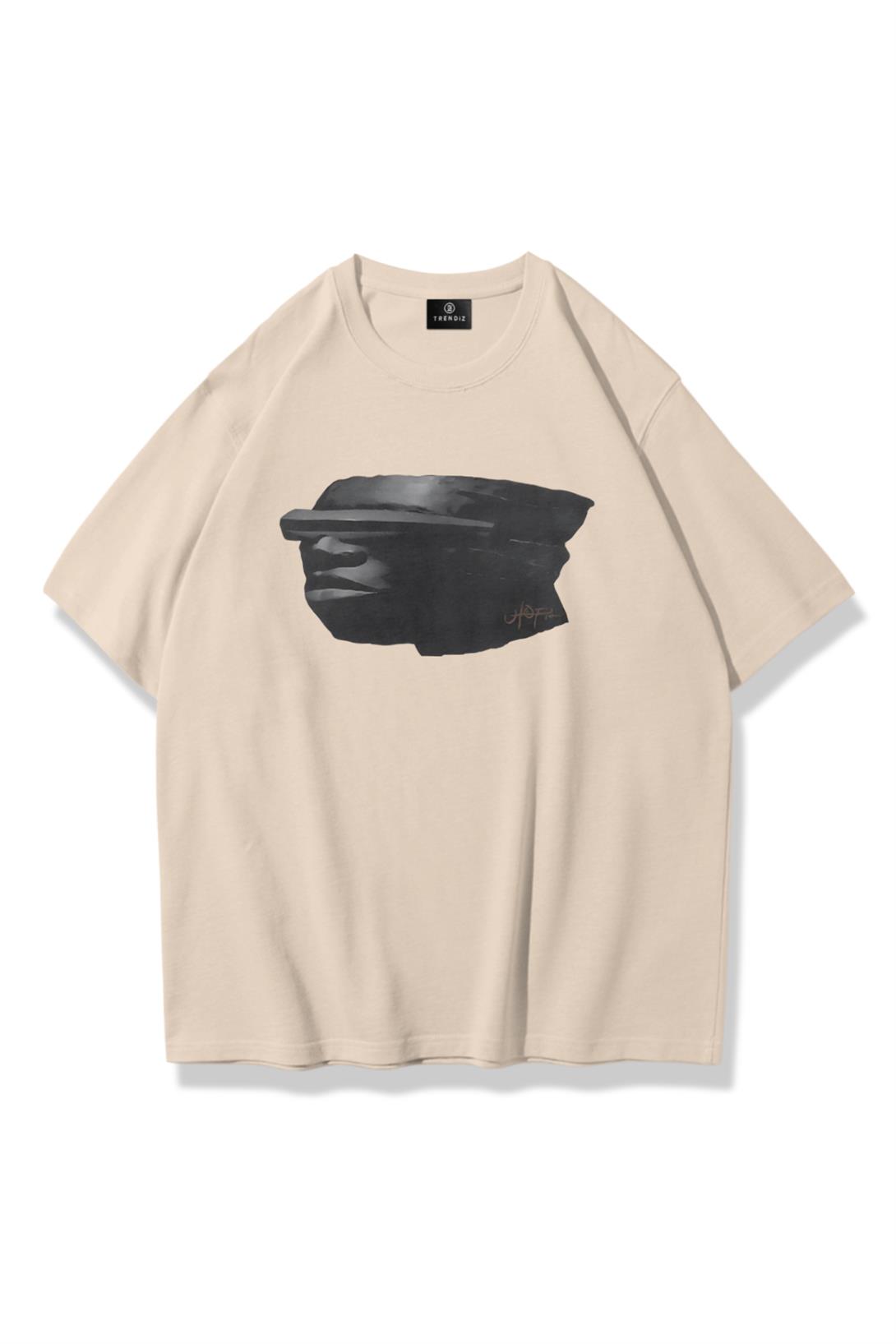 Trendiz Unisex Utopia Face Travis Scott Tshirt Taş