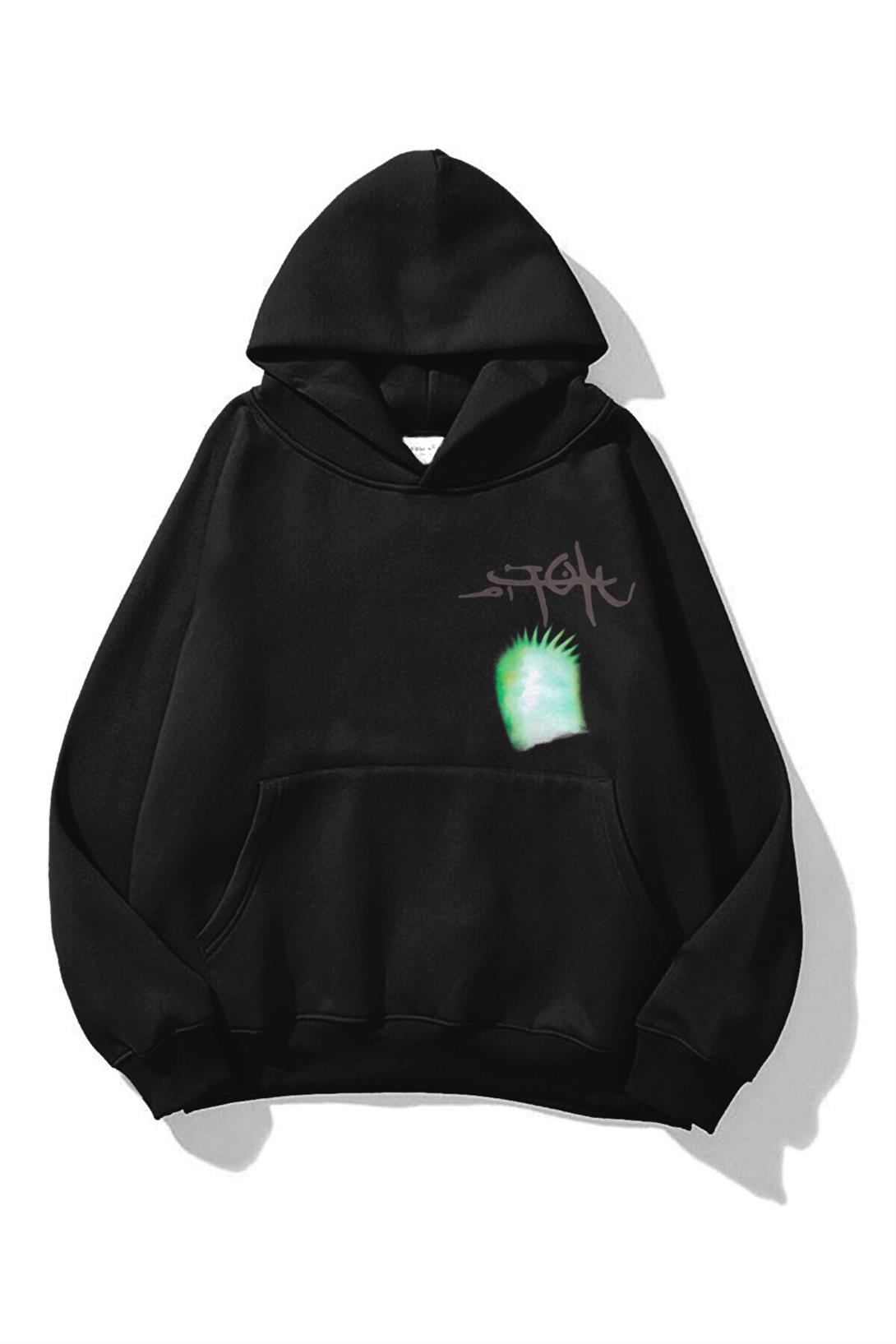 Trendiz Unisex Utopia Pray Travis Scott Sweatshirt Hoodie Siyah