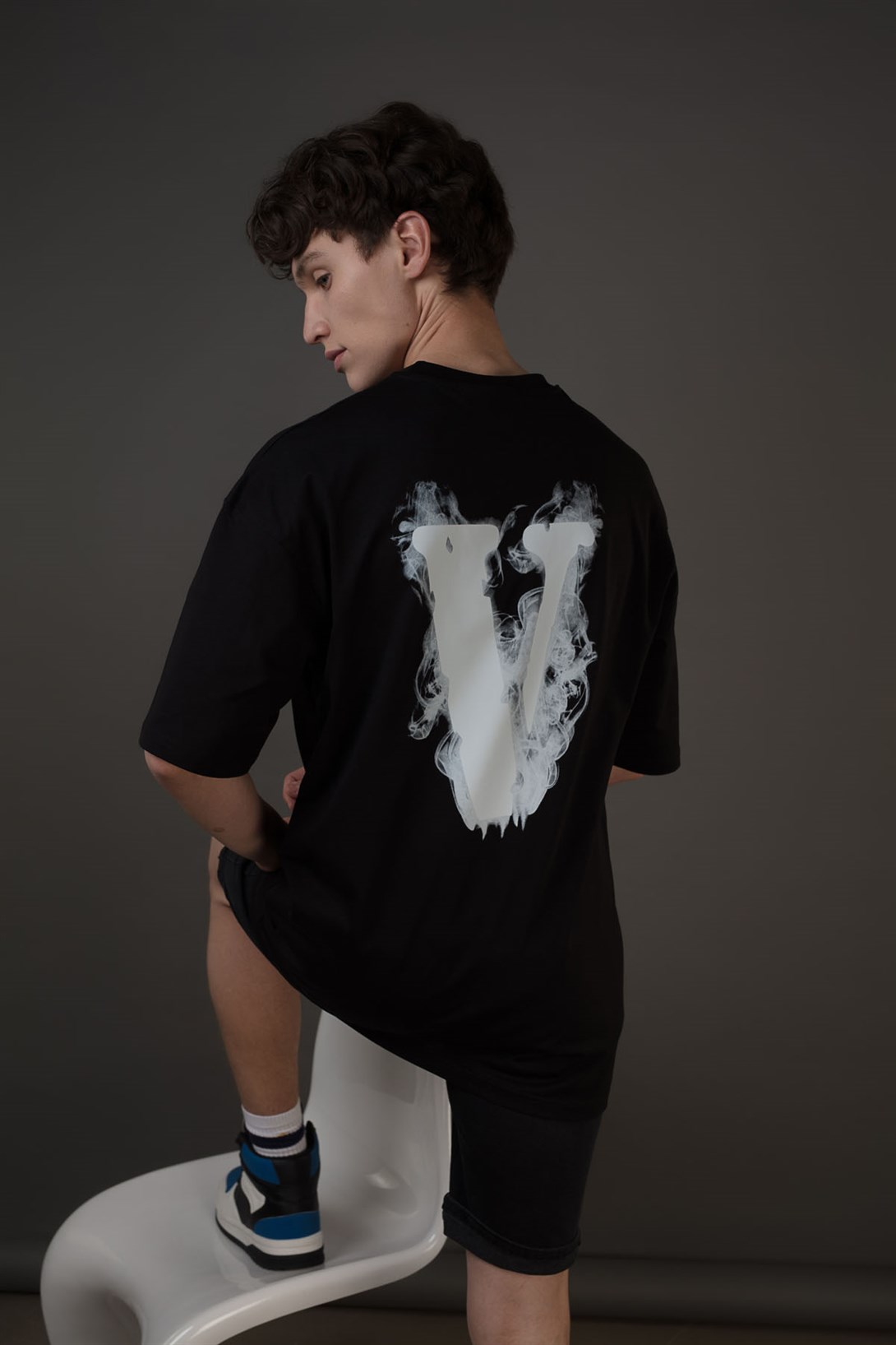 Trendiz Unisex Vlone Siyah T Shirt