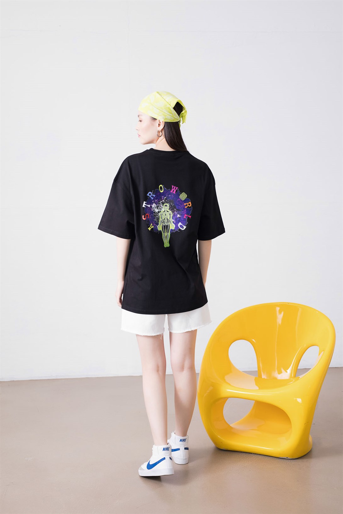 Trendiz Unisex Wish You Were Here Siyah Tshirt