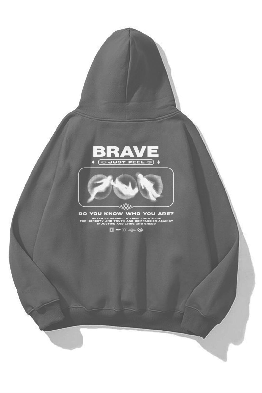 Unisex Brave Sweatshirt Antrasit
