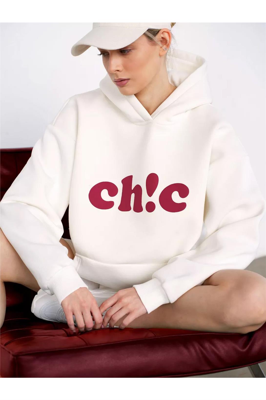 Unisex Ch!c Sweatshirt Beyaz