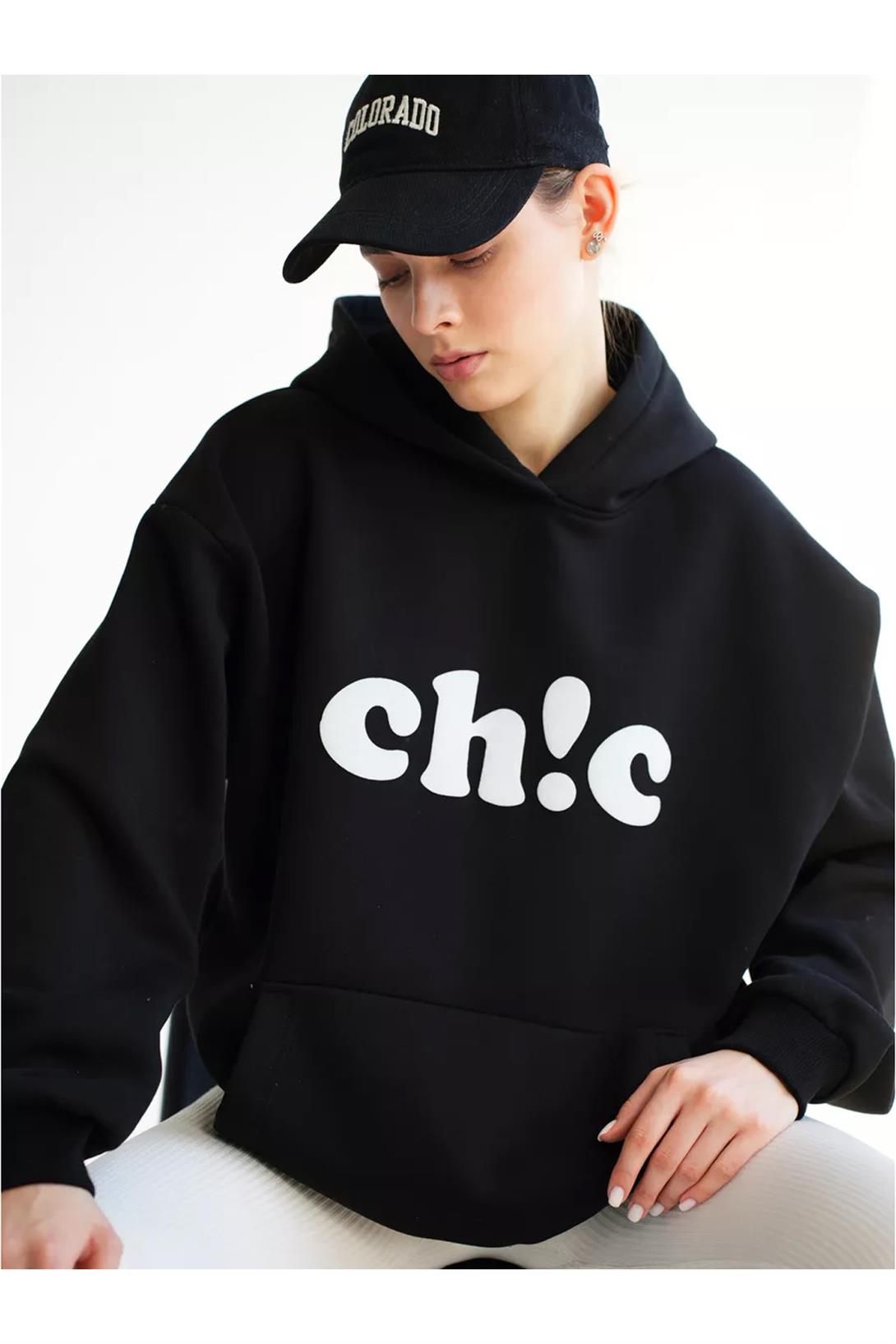 Unisex Ch!c Sweatshirt Siyah