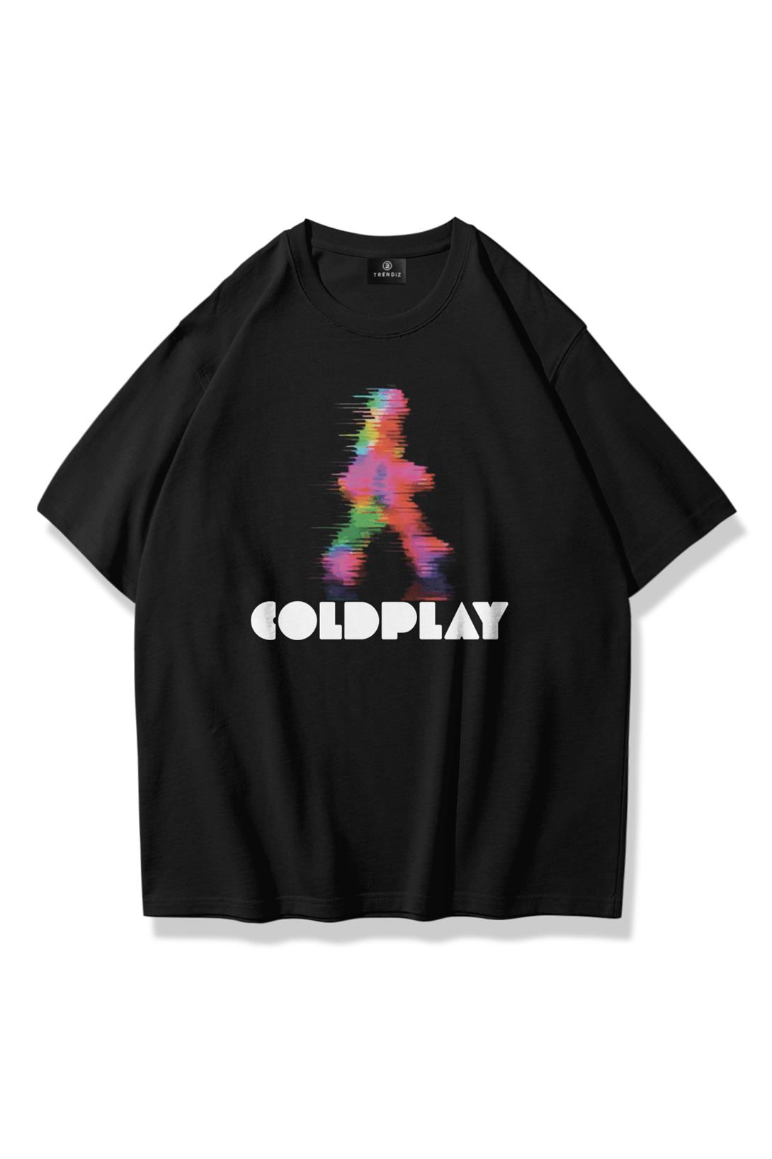Unisex Coldplay Tshirt Siyah
