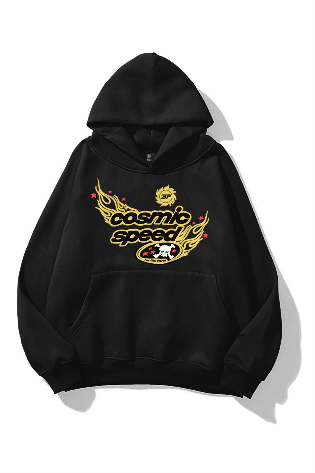 Unisex Cosmic Speed Sweatshirt Siyah