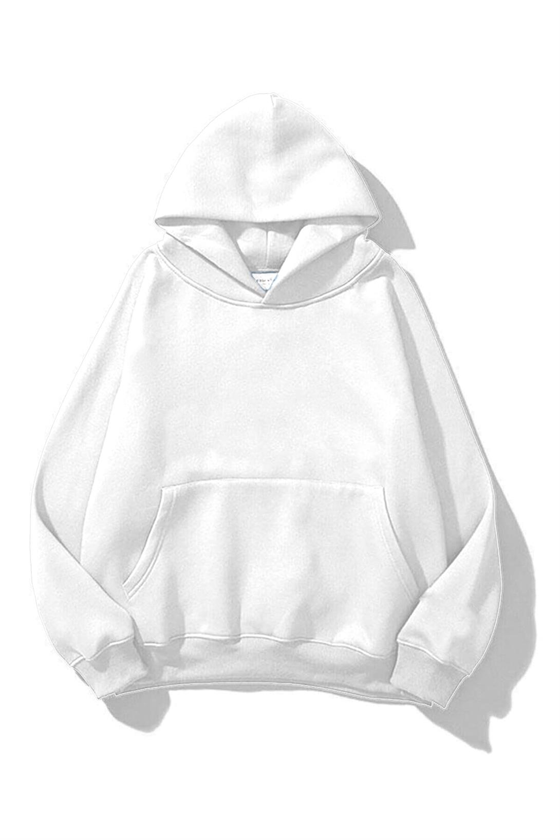 Unisex Dont Think Just Do Sweatshirt Beyaz