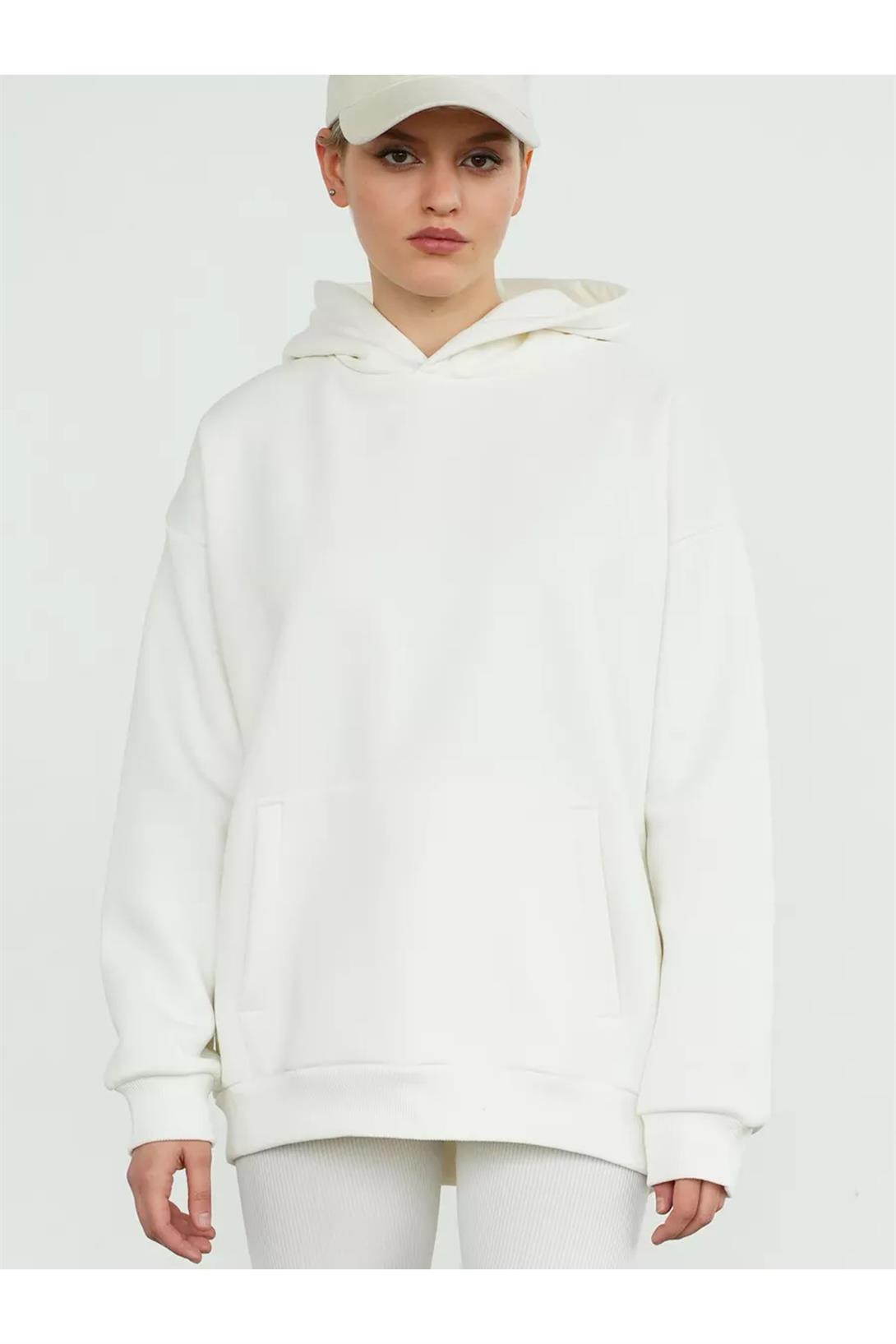 Unisex Dump Him Sweatshirt Beyaz