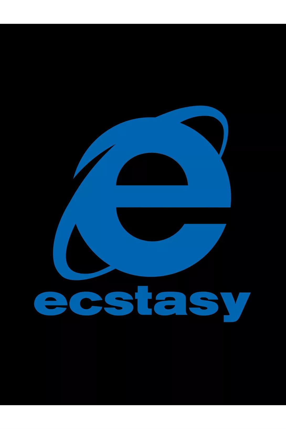 Unisex Ecstasy Explorer Sweatshirt Siyah